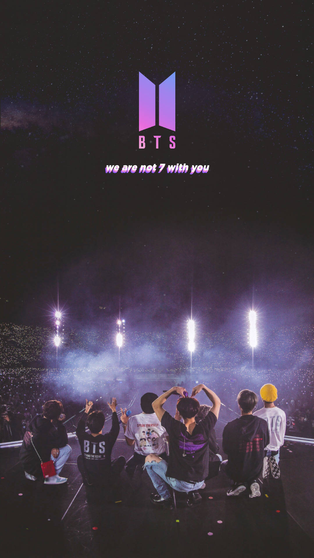 BTS 콘서트 We Are Not Seven Without You 배경화면