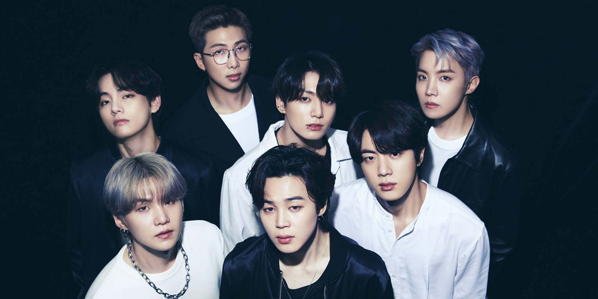 BTS 흑백 데스크탑 배경화면