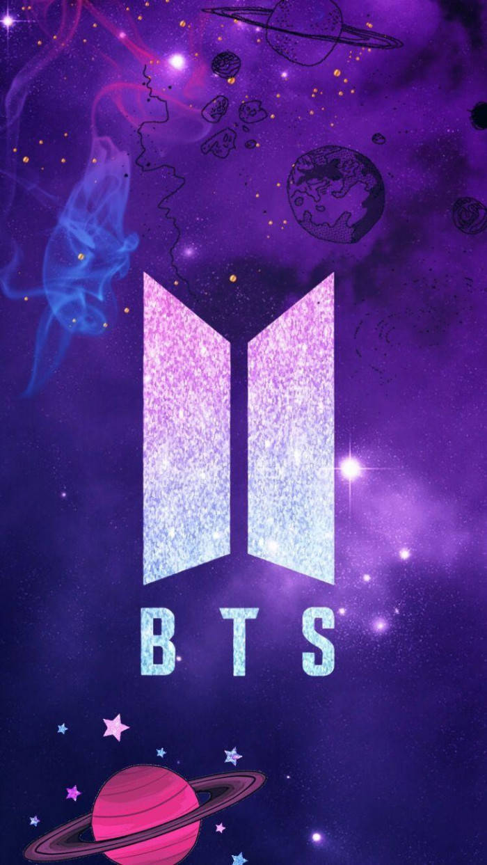 BTS 갤럭시 로고와 행성