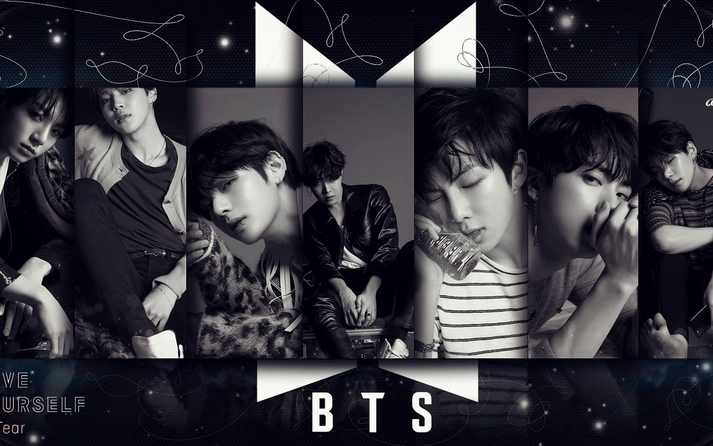 BTS 로고 러브 유어셀프 티어 배경화면
