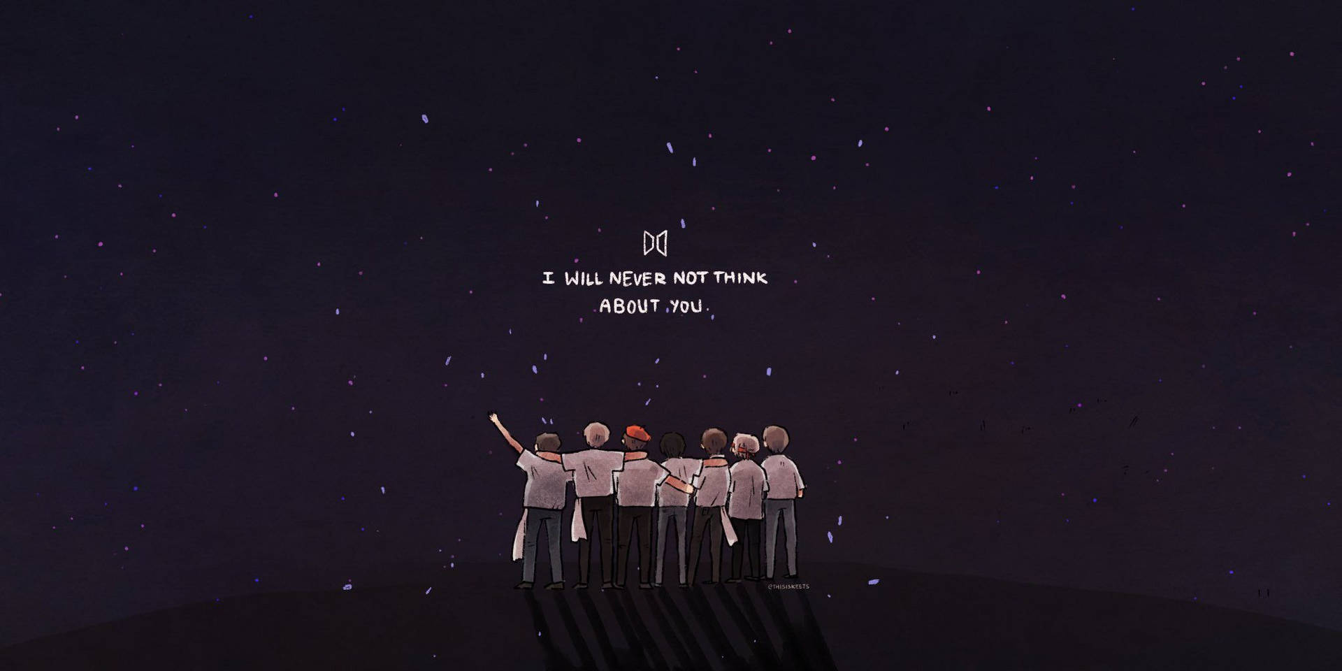BTS 로고 아트워크 배경화면
