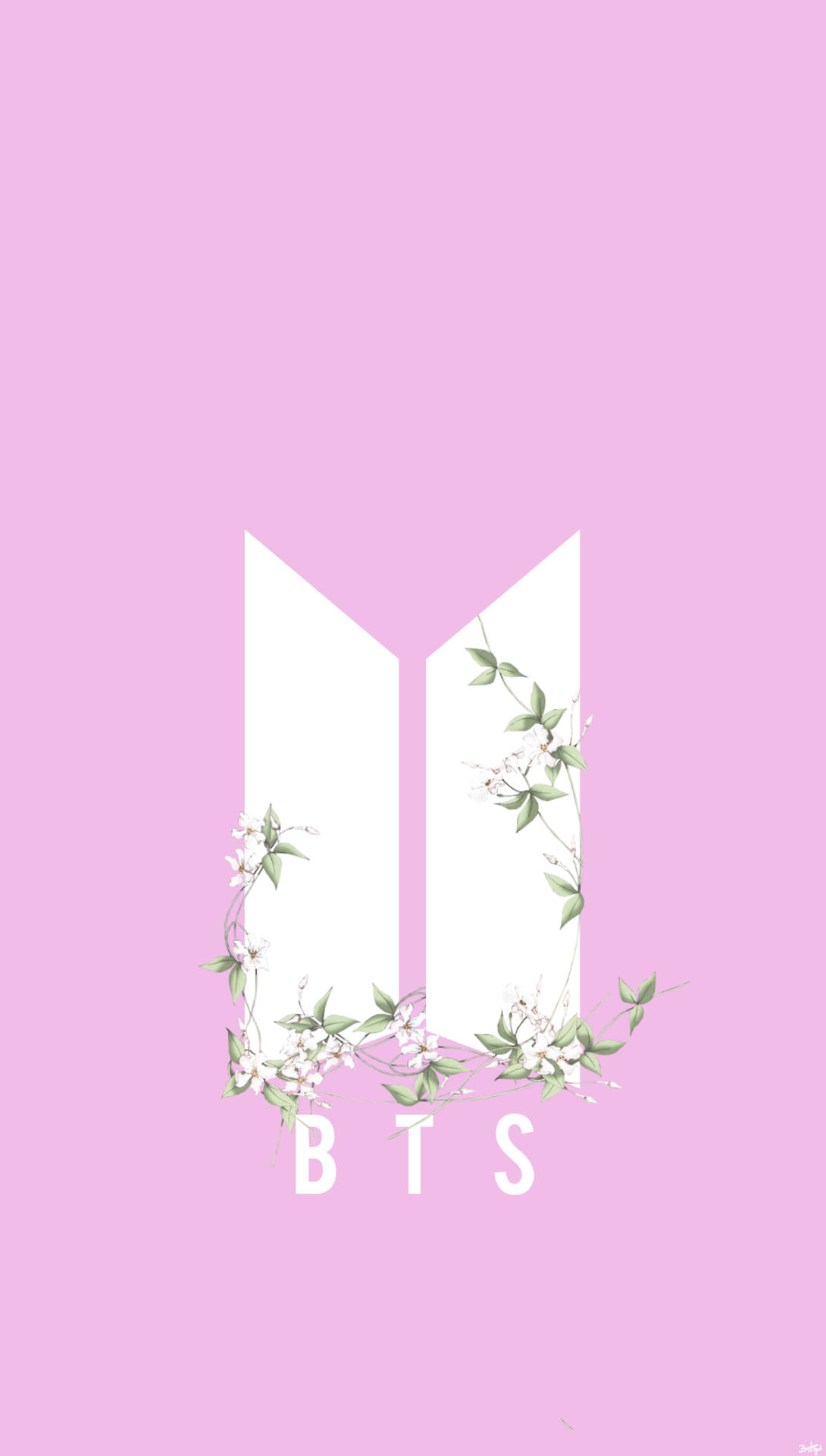 BTS 미니멀 로고 배경화면