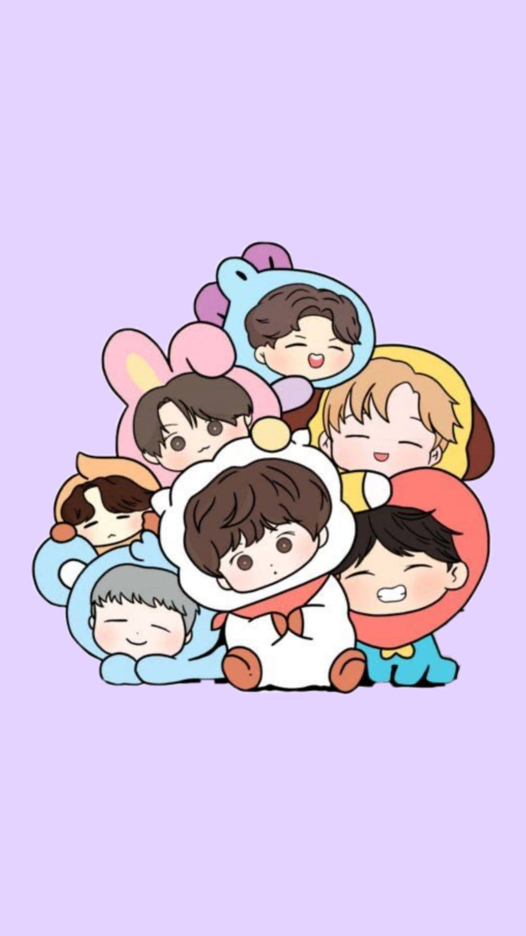 BTS 치비 파일 배경화면
