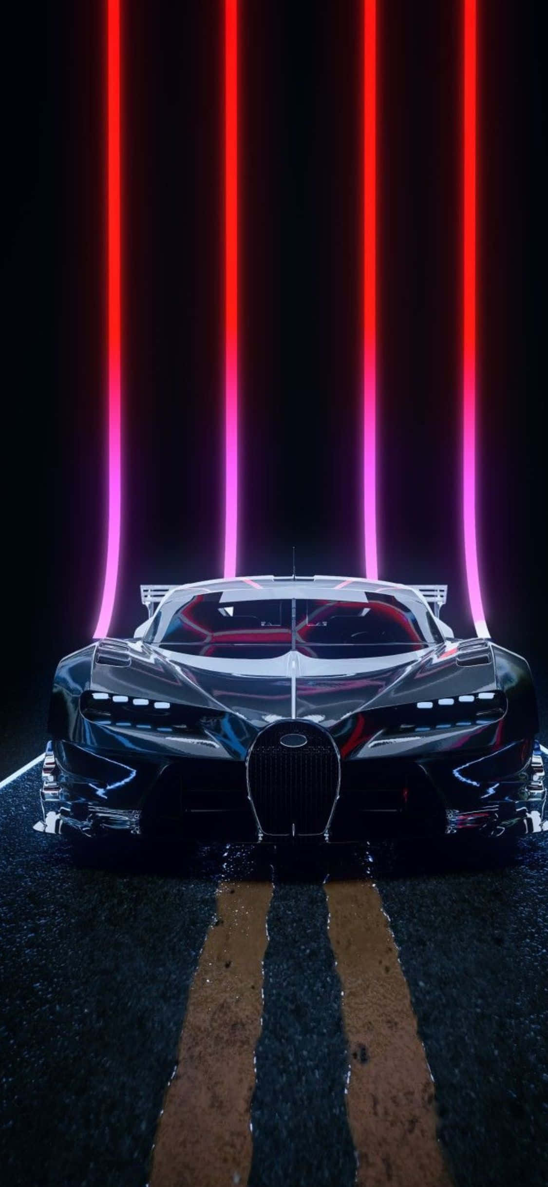 이미지 - 대담하고 극단적인 - Bugatti 속 iPhone Xs 배경화면