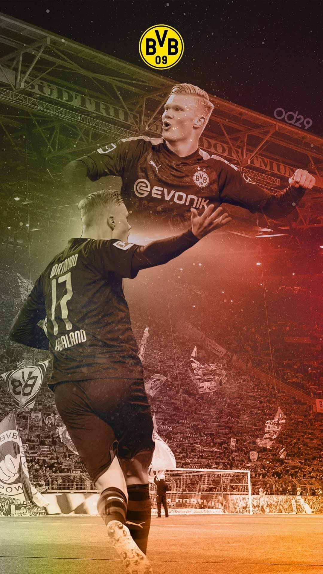 BVB 스트라이커 엘링 홀란드 — 축구 GIF 배경화면