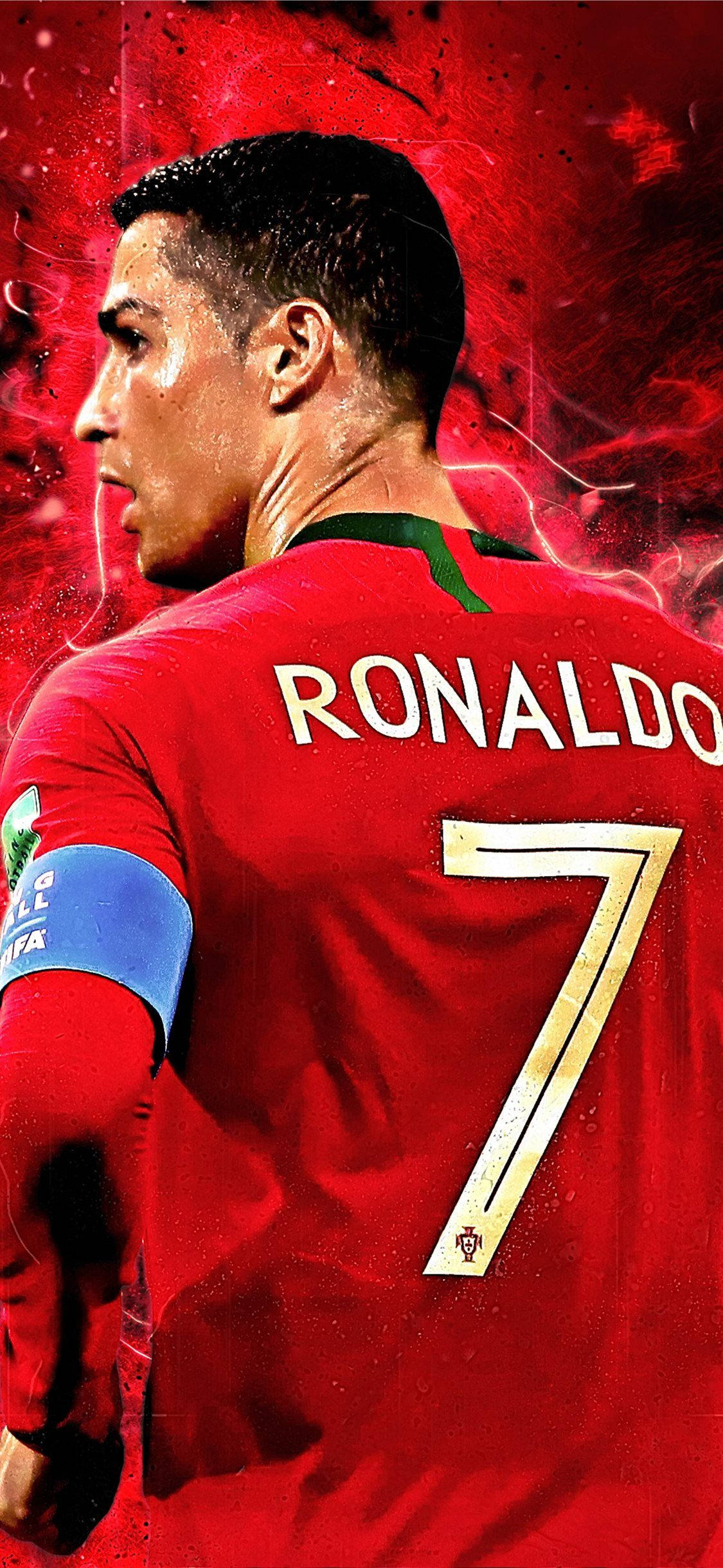 빨간 CR7 크리스티아누 호날두 아이폰 배경화면