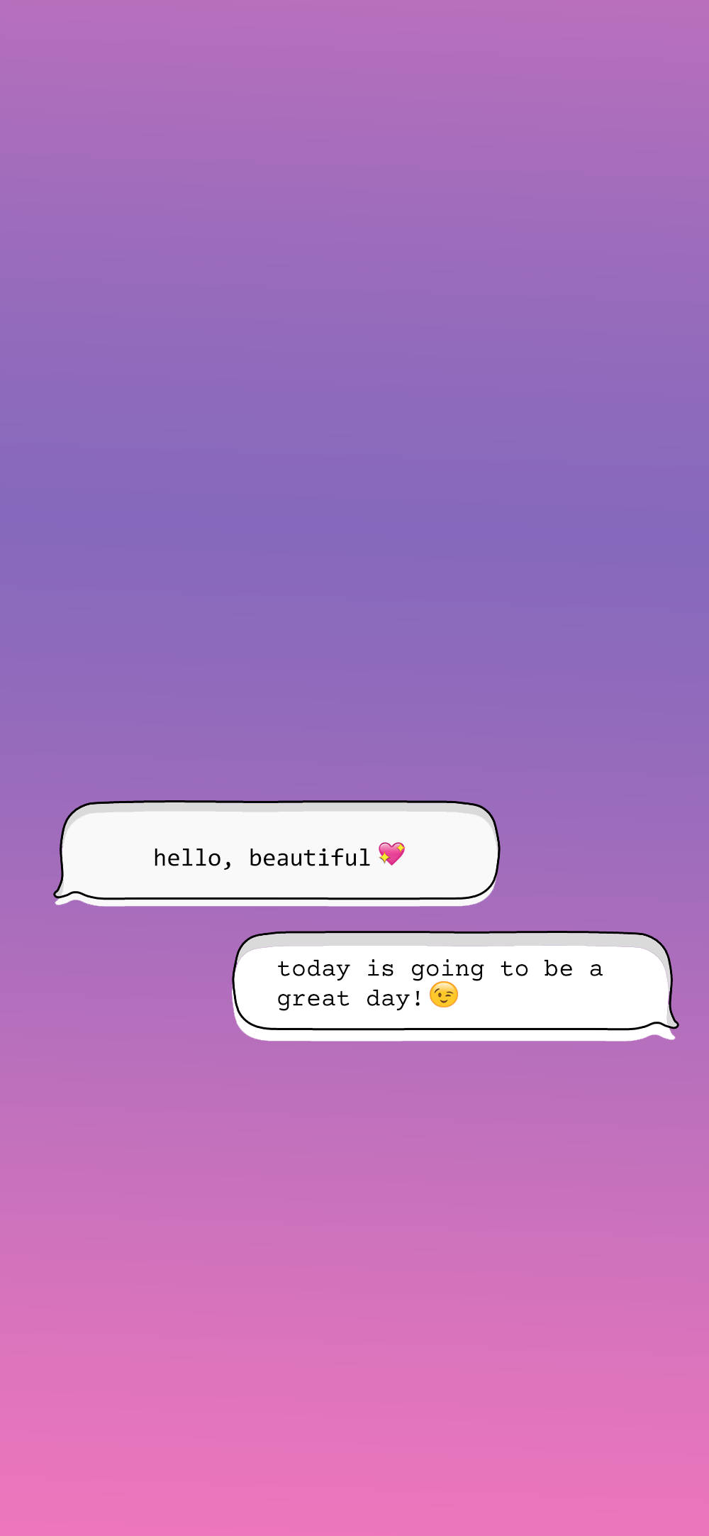 Cute Instagram Conversation 배경화면