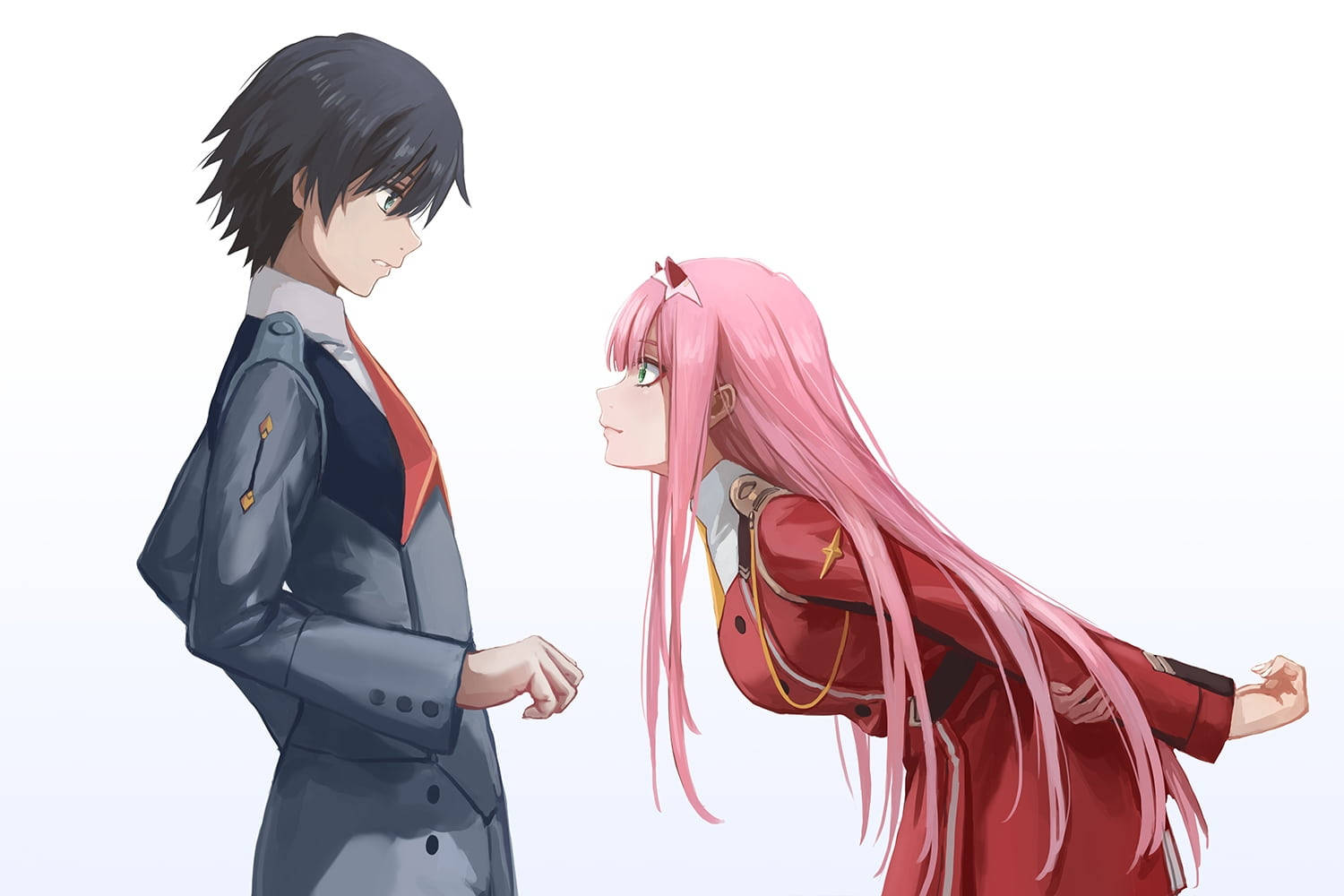 Darling In The Franxx 감성 애니메이션 커플 배경화면