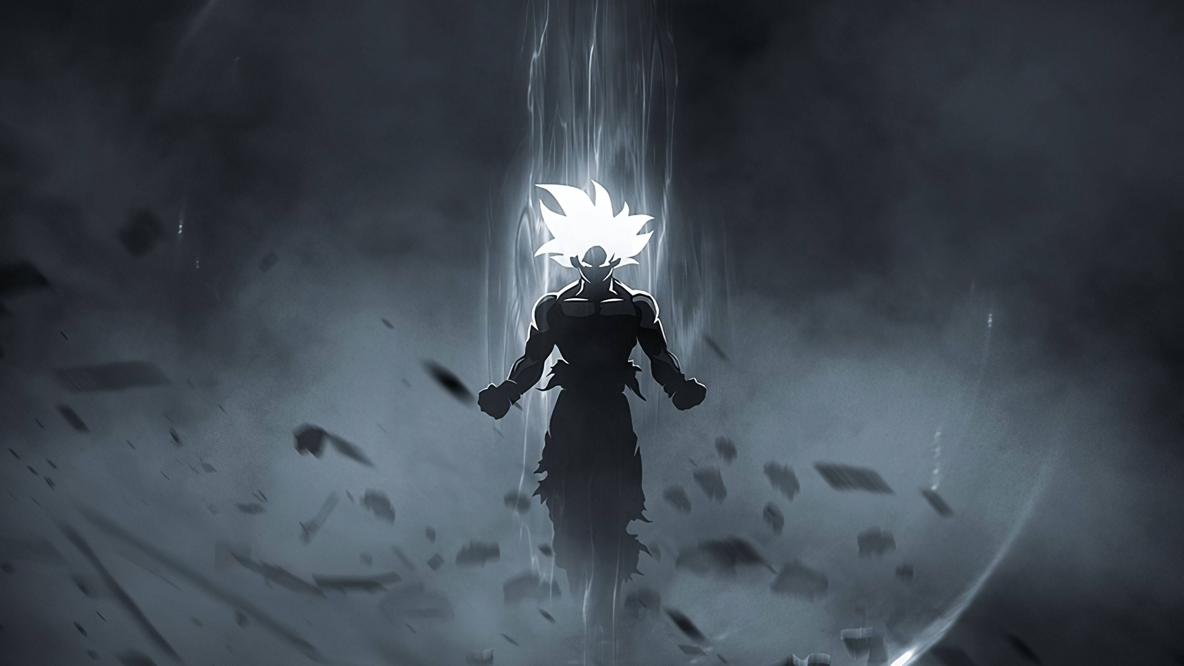 사이어인 갓 손오공 DBZ 4K 배경화면