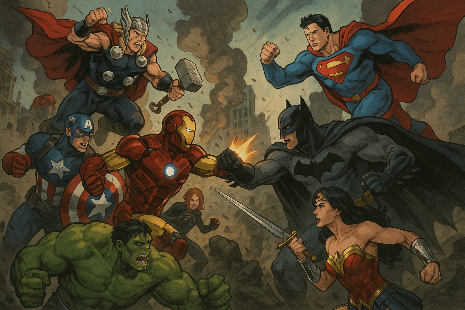 DC VS MARVEL 누가 이길까??? 배경화면