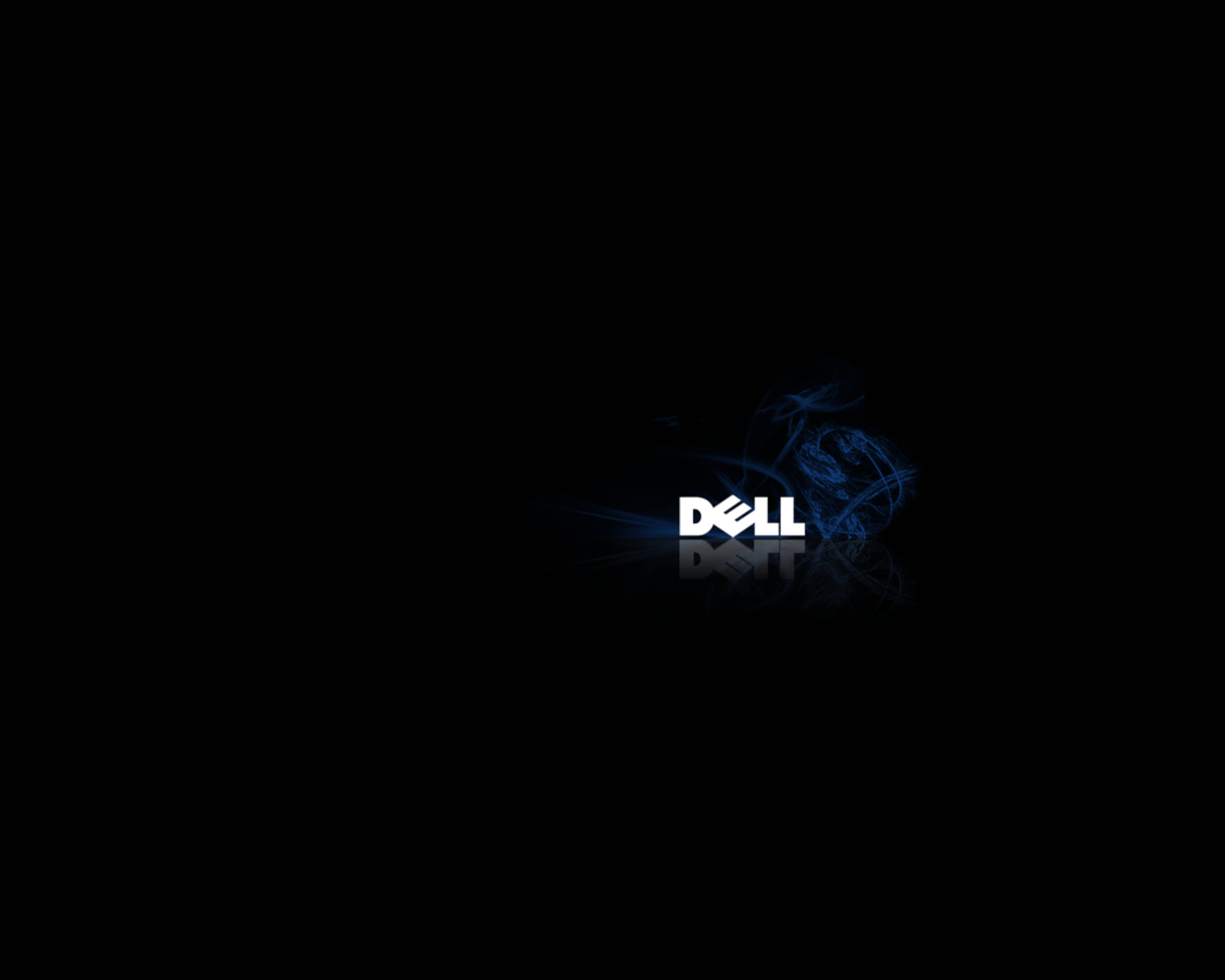 Dell 4K 로고 연기 배경화면