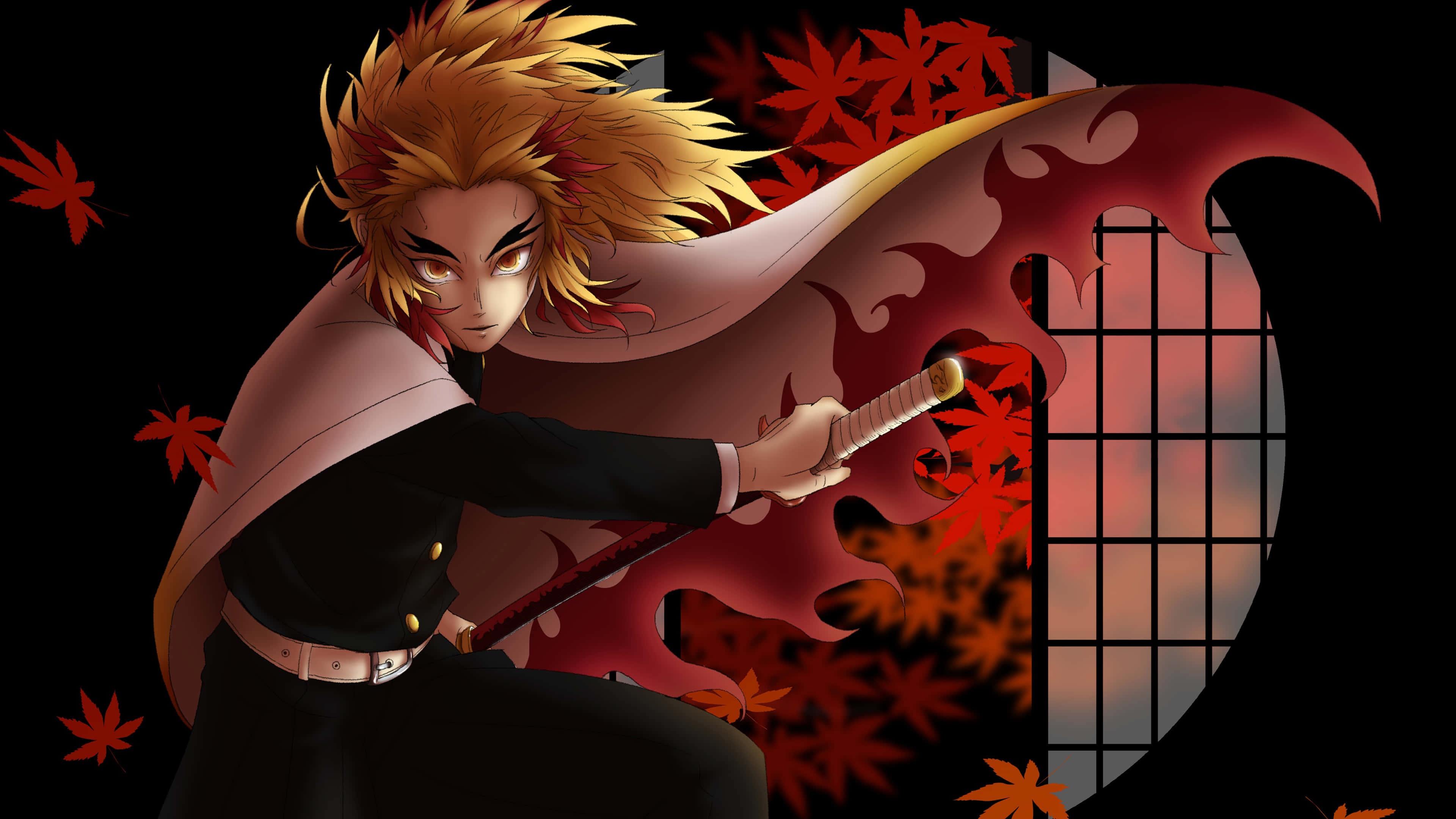 악마와의 전투를 시작하세요, Demon Slayer 4K 그래픽 배경화면