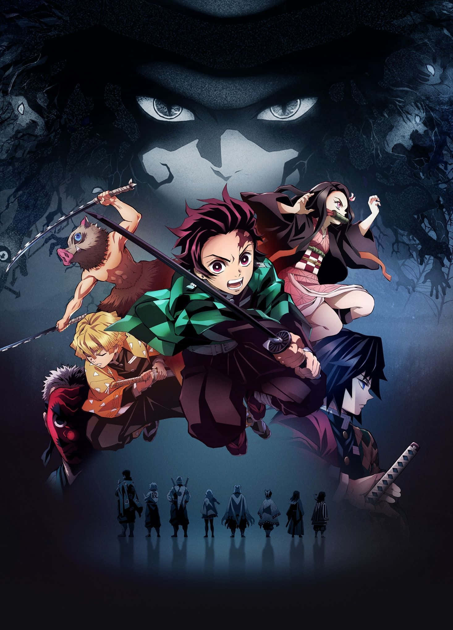 Demon Slayer 아이패드와 함께하는 짜릿하고 액션 가득한 세계 탐험 배경화면