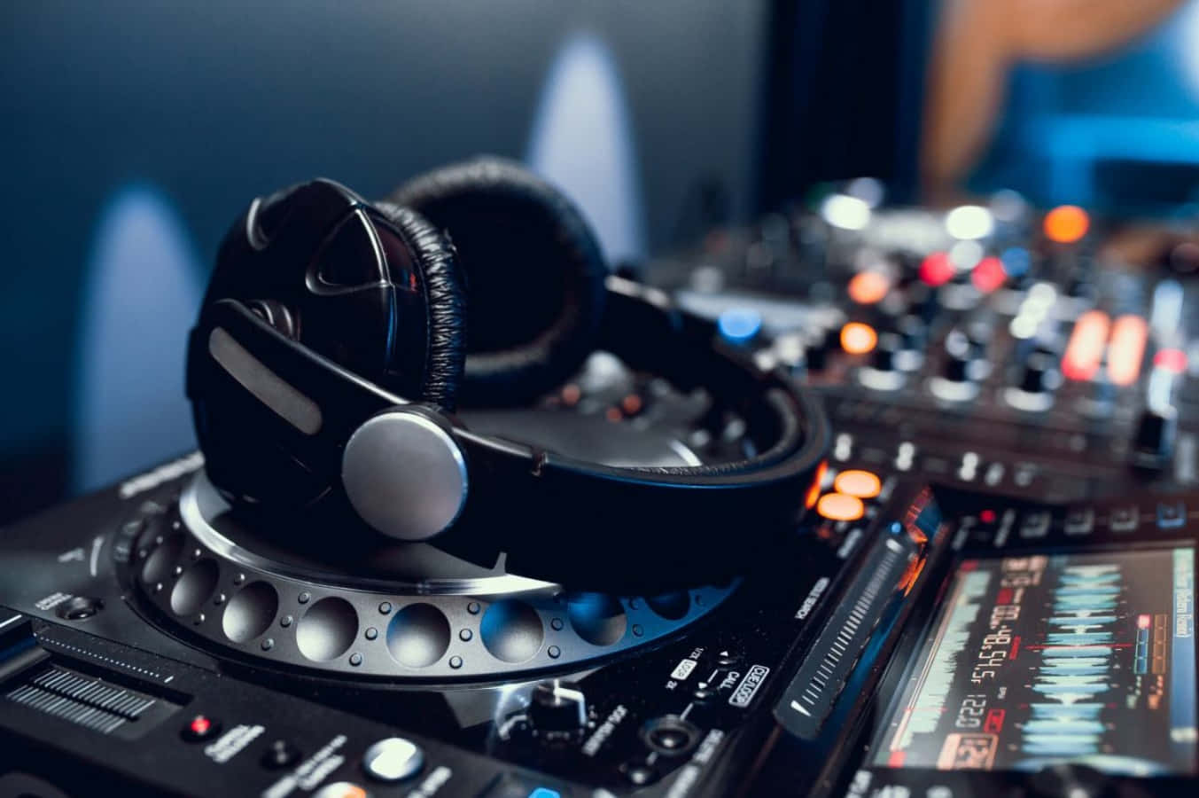 DJ 음악 세팅 헤드폰 사진 배경화면