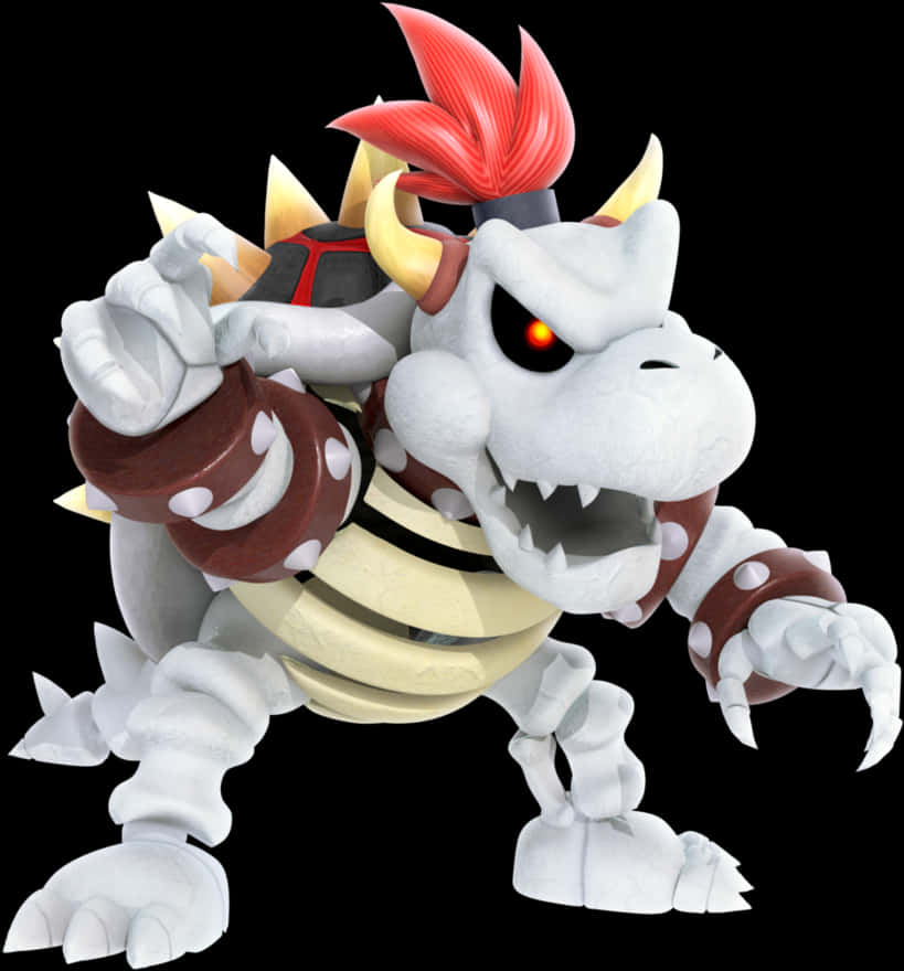 Dry Bowser 캐릭터 렌더링 배경화면