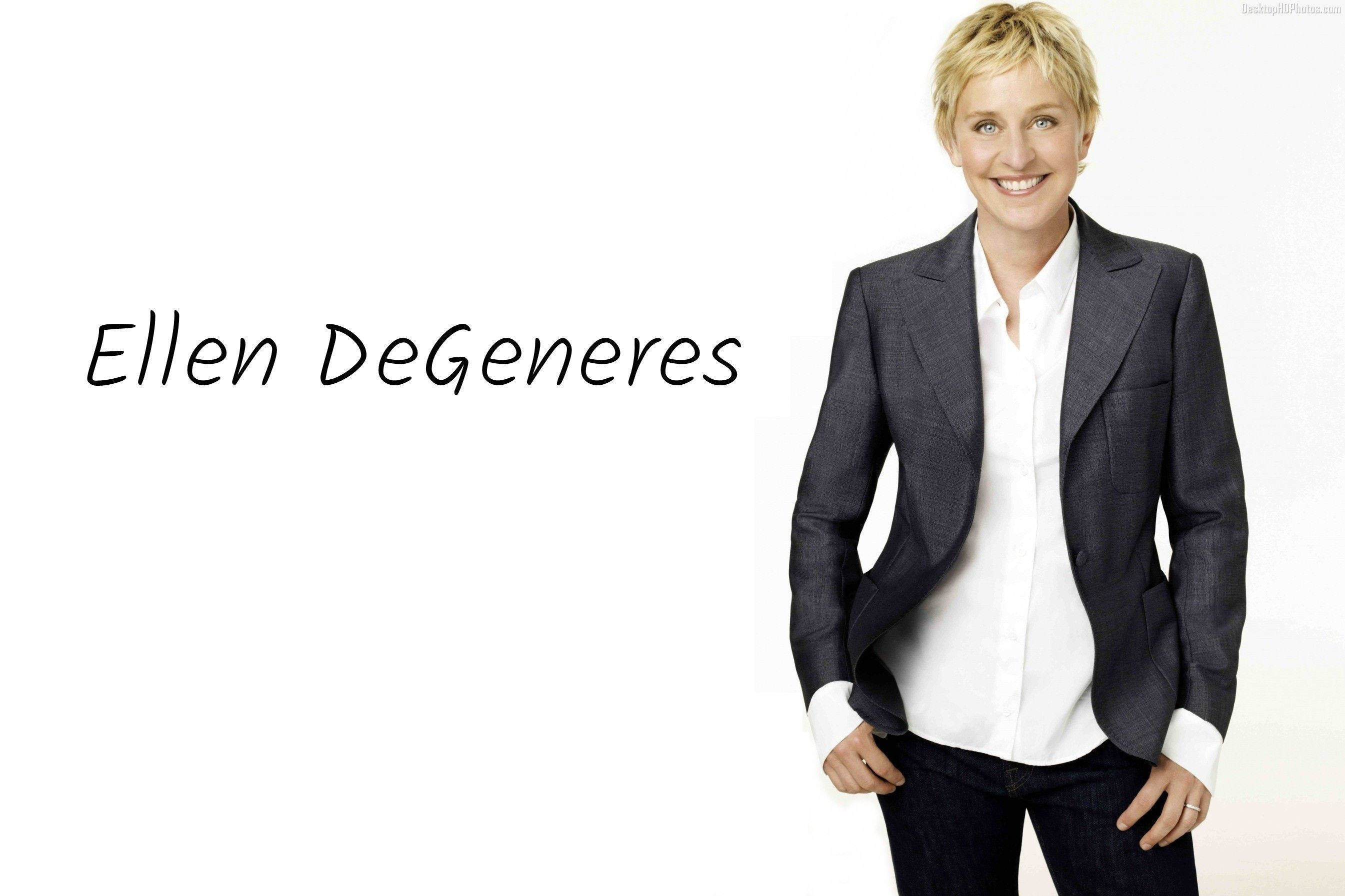 Ellen Degeneres 이름이 적힌 포스터 배경화면