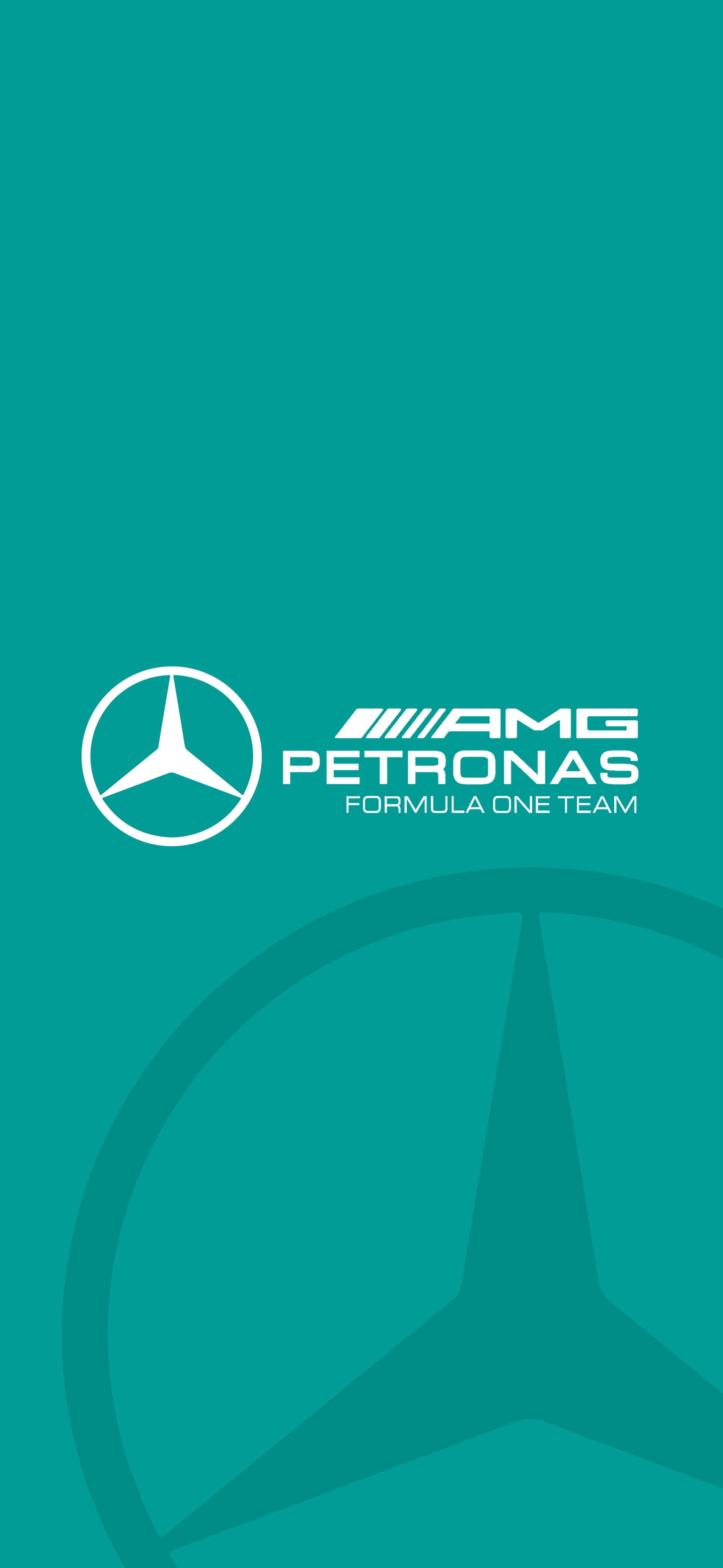 F1 AMG 페트로나스 청록 로고 아이폰 배경화면