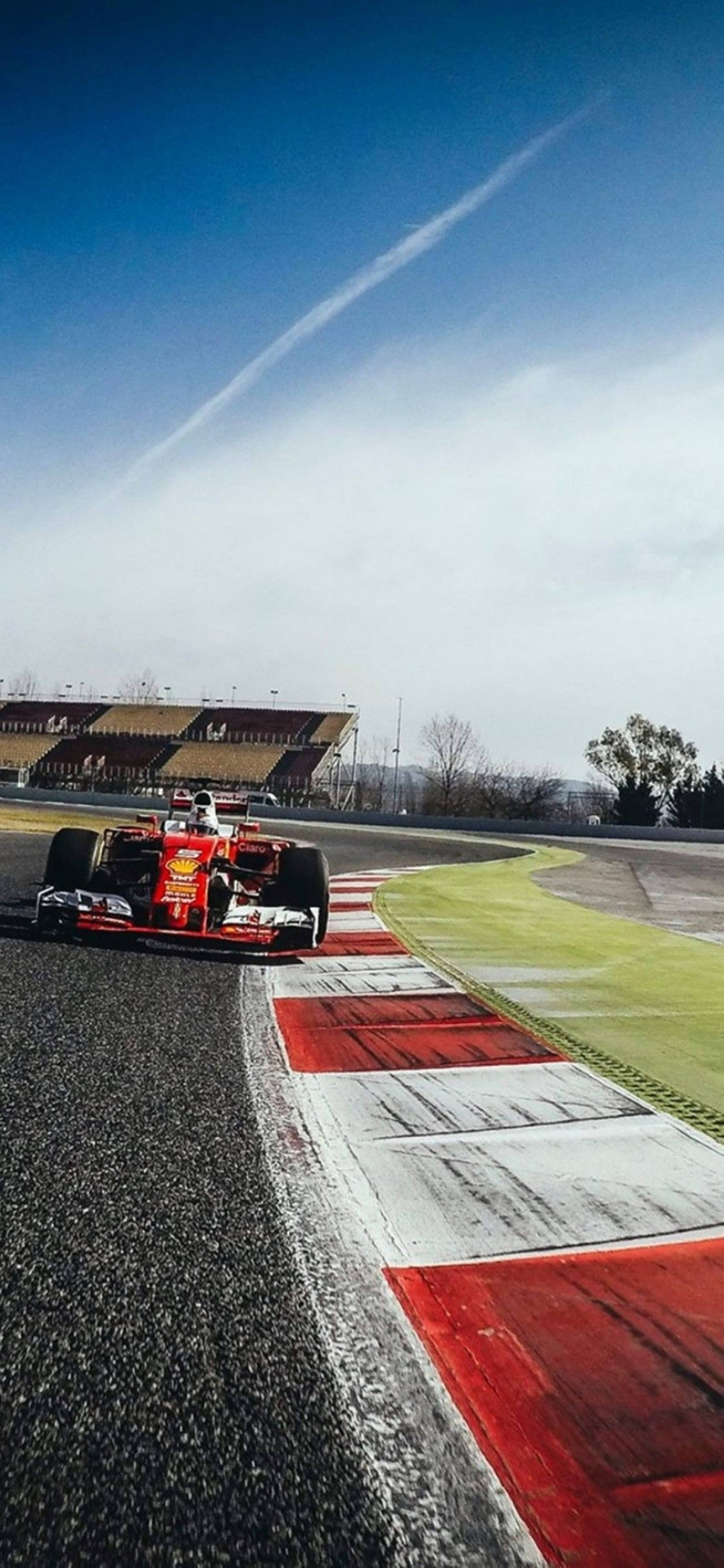 F1 폰 레드 페라리 배경화면