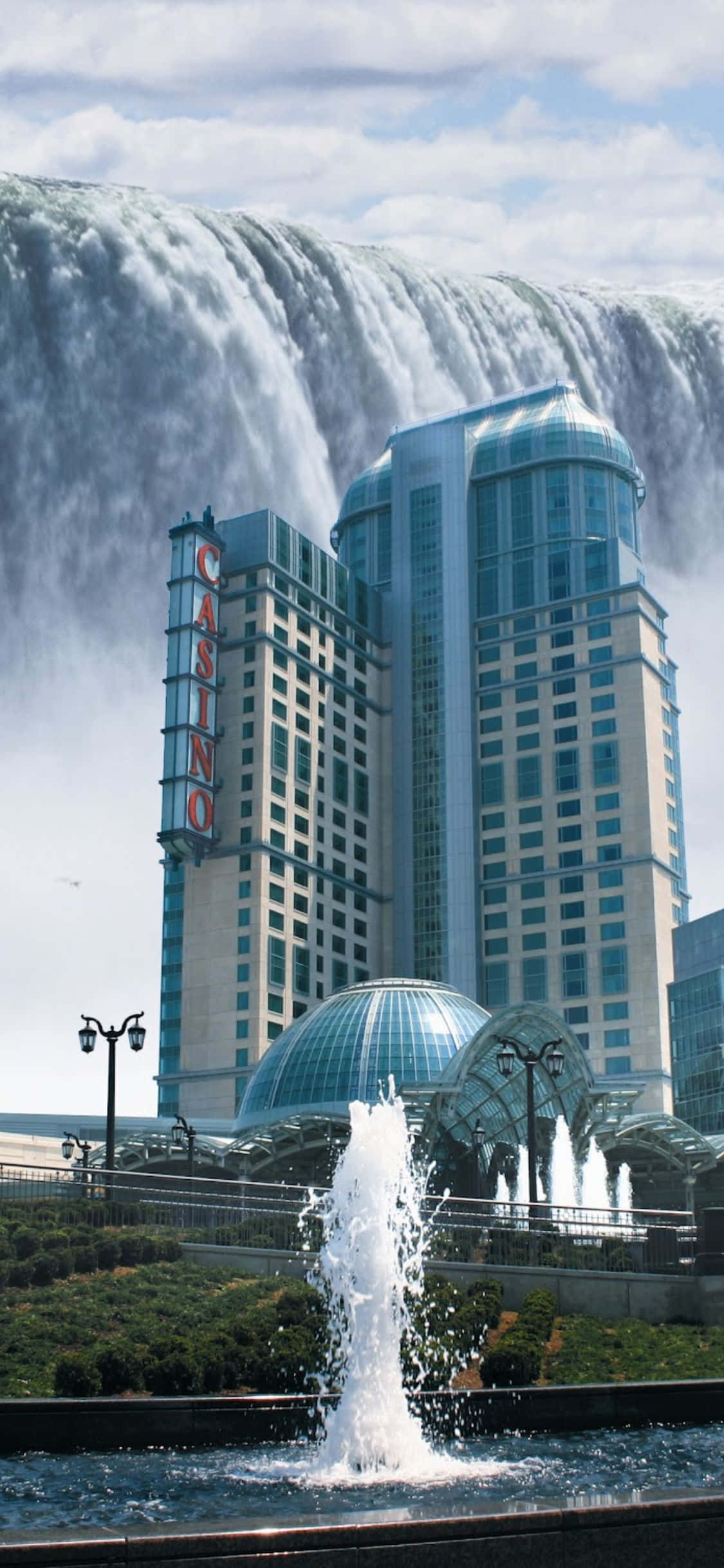 Fallsview Casino Resort 아이폰 X 나이아가라 폭포 배경화면