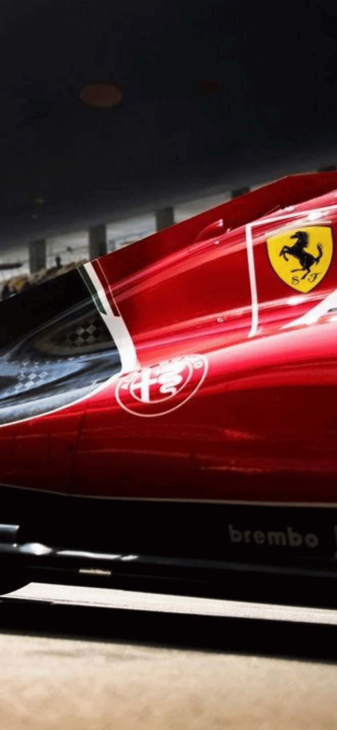 Ferrari In Side iPhone Xs F1 2018 배경 배경화면
