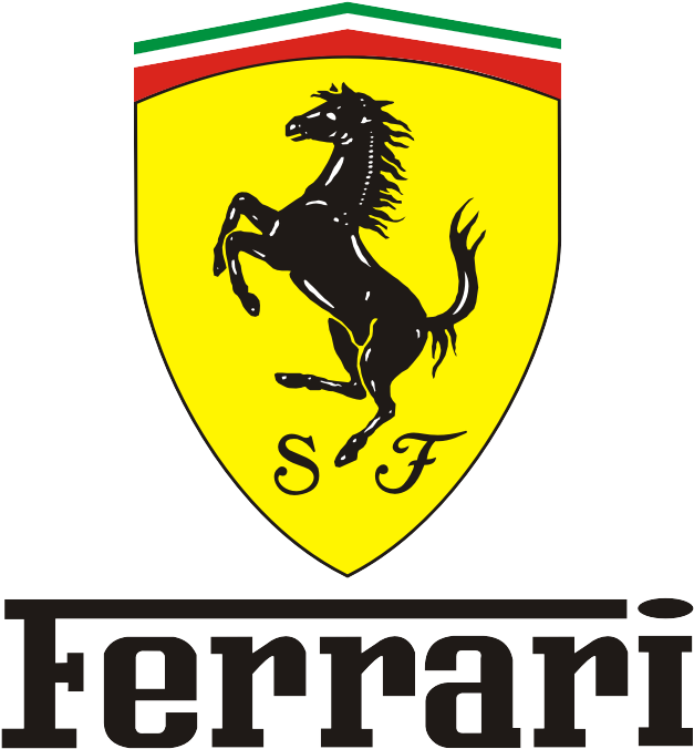 Ferrari 로고와 프랜싱 호스 배경화면