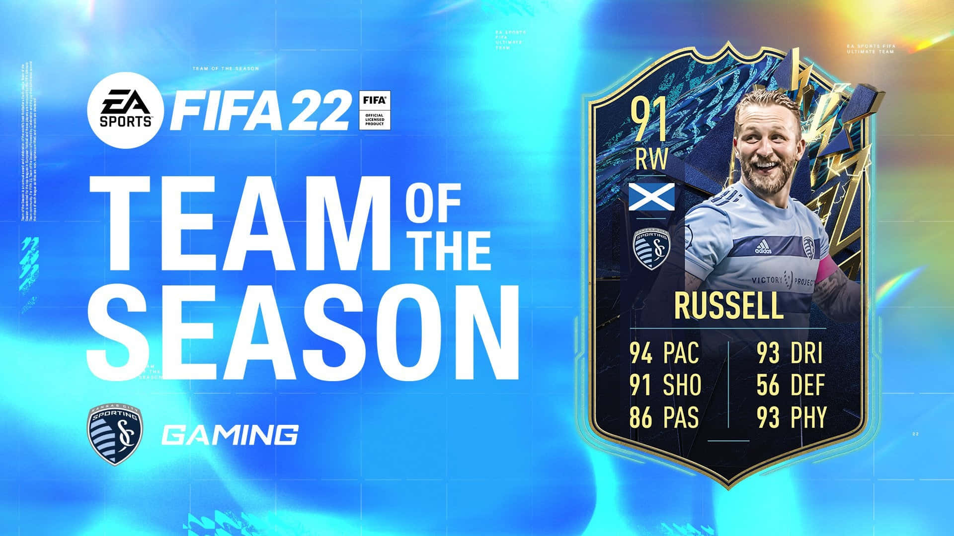 FIFA 22 MLS Ultimate Team of the Season 속 조니 러셀 배경화면