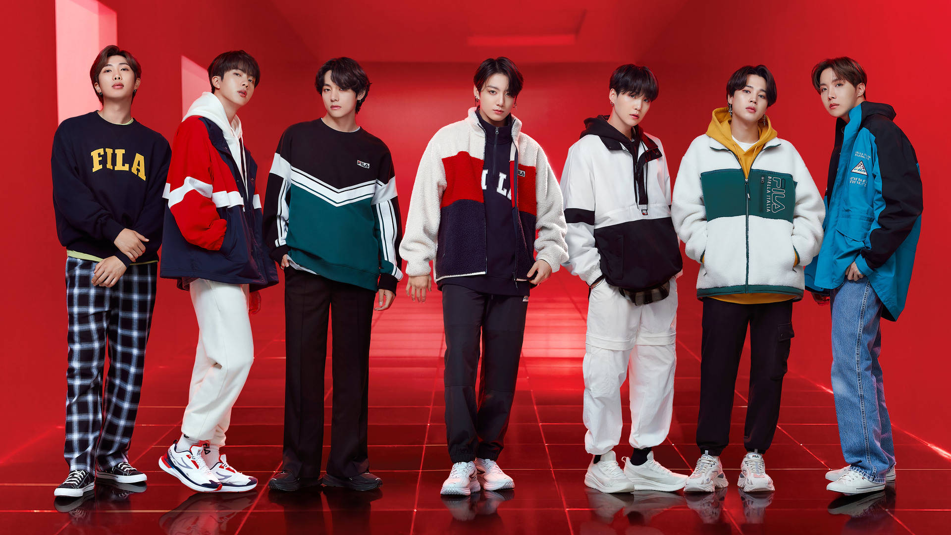 FILA 쿨 BTS 노트북 배경화면
