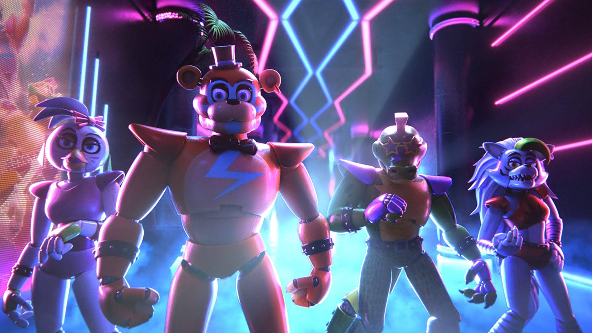Five Nights At Freddys Security Breach 스쿼드 배경화면