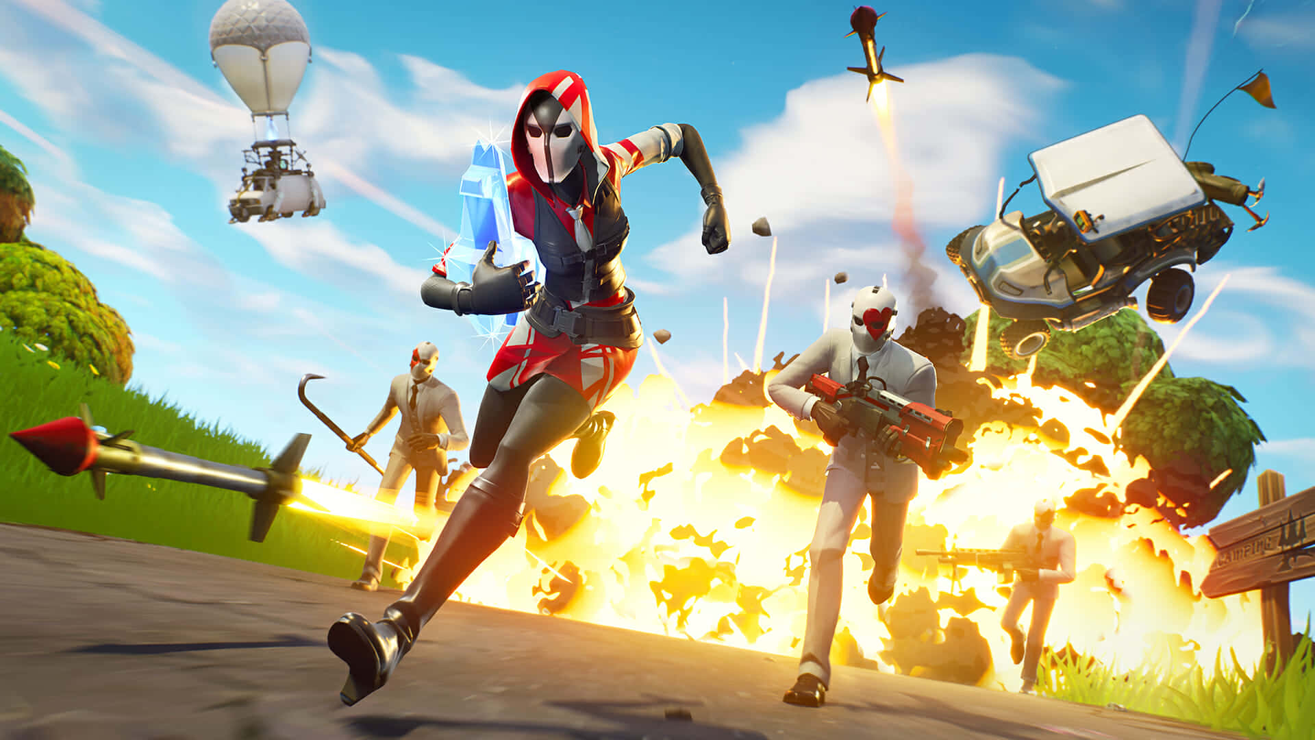 Fortnite와 함께 걱정을 날려버리세요! 배경화면