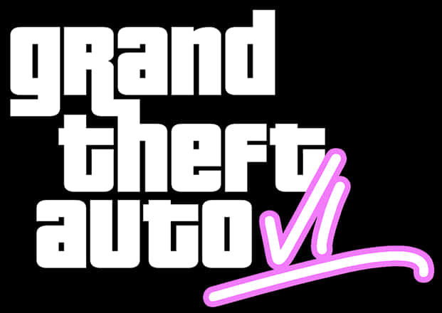 G T A V I 로고 검정 배경 배경화면