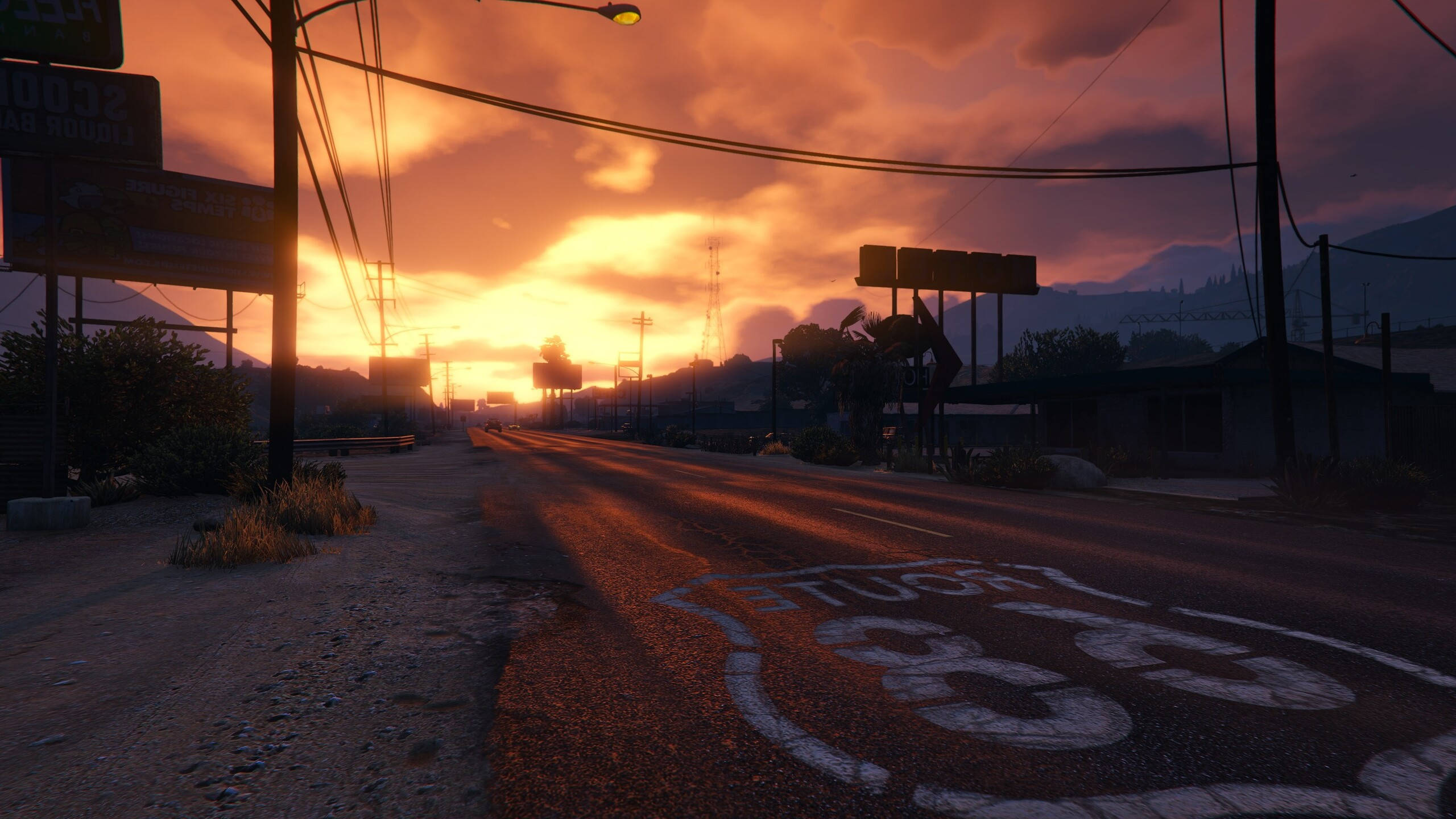 GTA 5 2560x1440 루트 68 배경화면