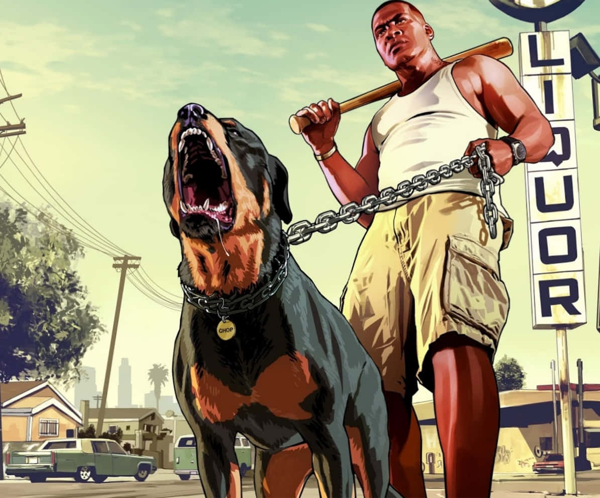 멋지고 무서운 GTA 개 사진 배경화면