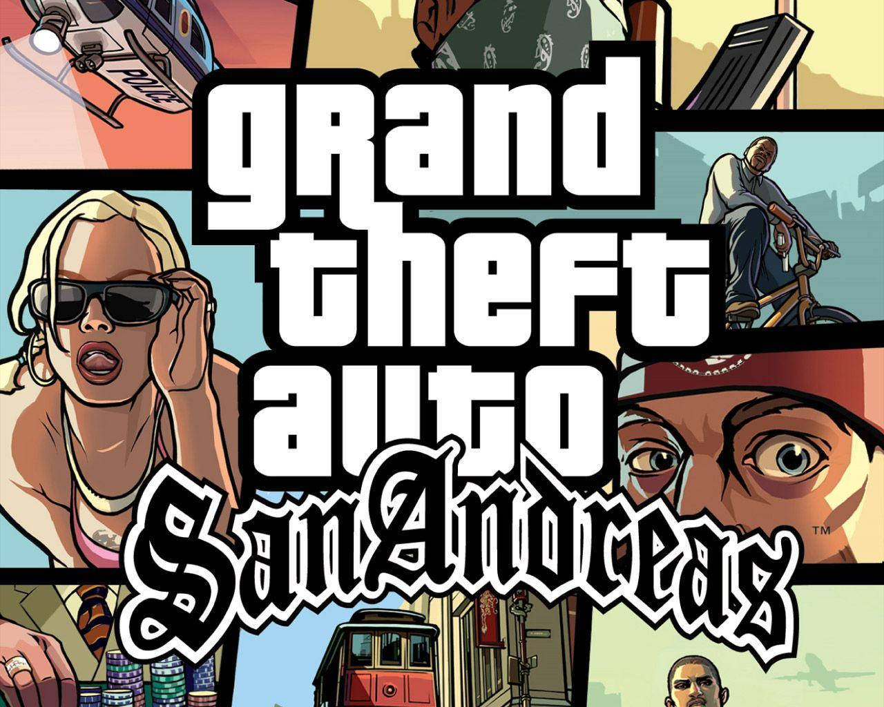 GTA 산 안드레아스 클래식 타이틀 화면 배경화면
