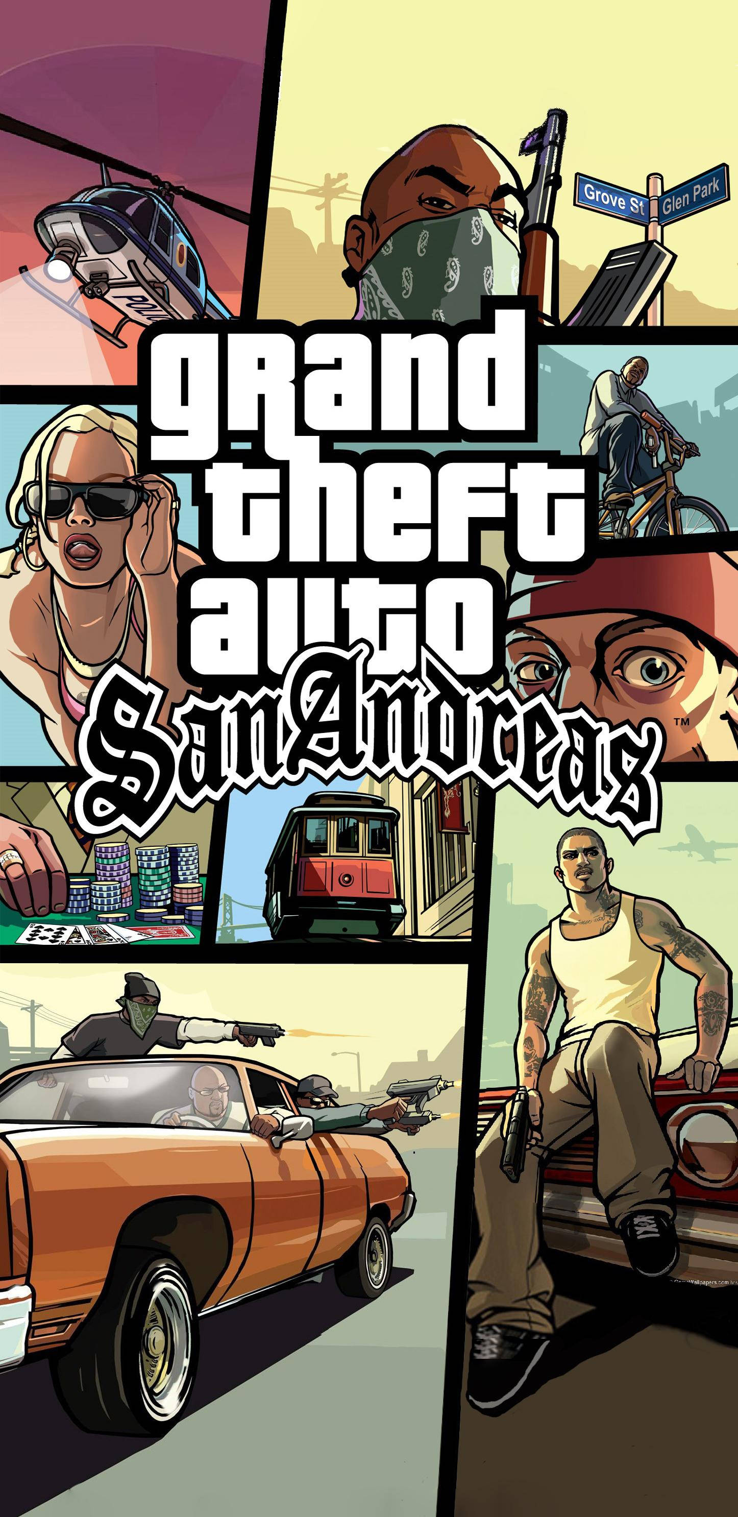 GTA SA 4K 액션 게임 배경화면
