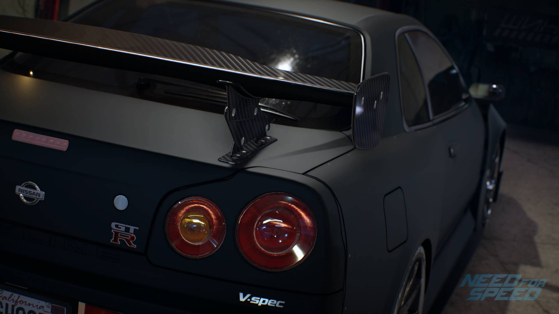 닛산 스카이라인 GTR R34 무광 블랙 배경화면