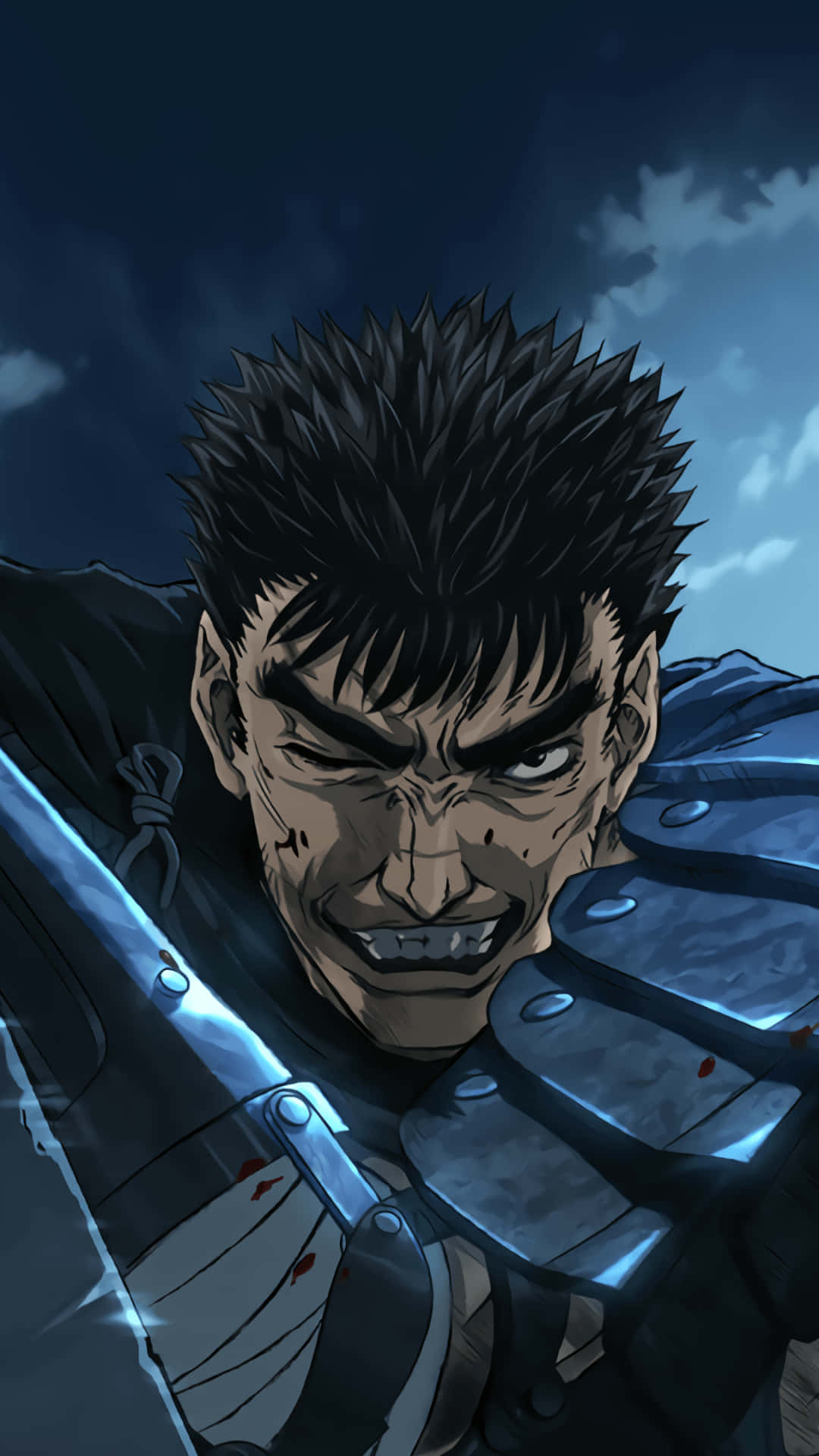 Guts Grinning Cover Art Berserk iPhone 배경화면