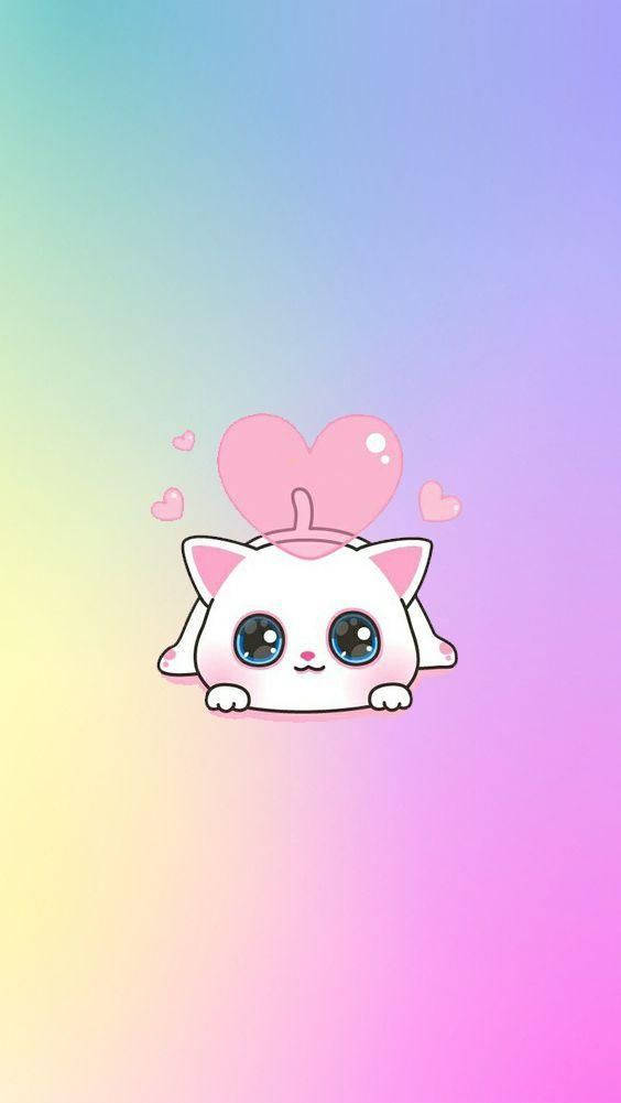 귀여운 HD 사랑스러운 흰 고양이 배경화면