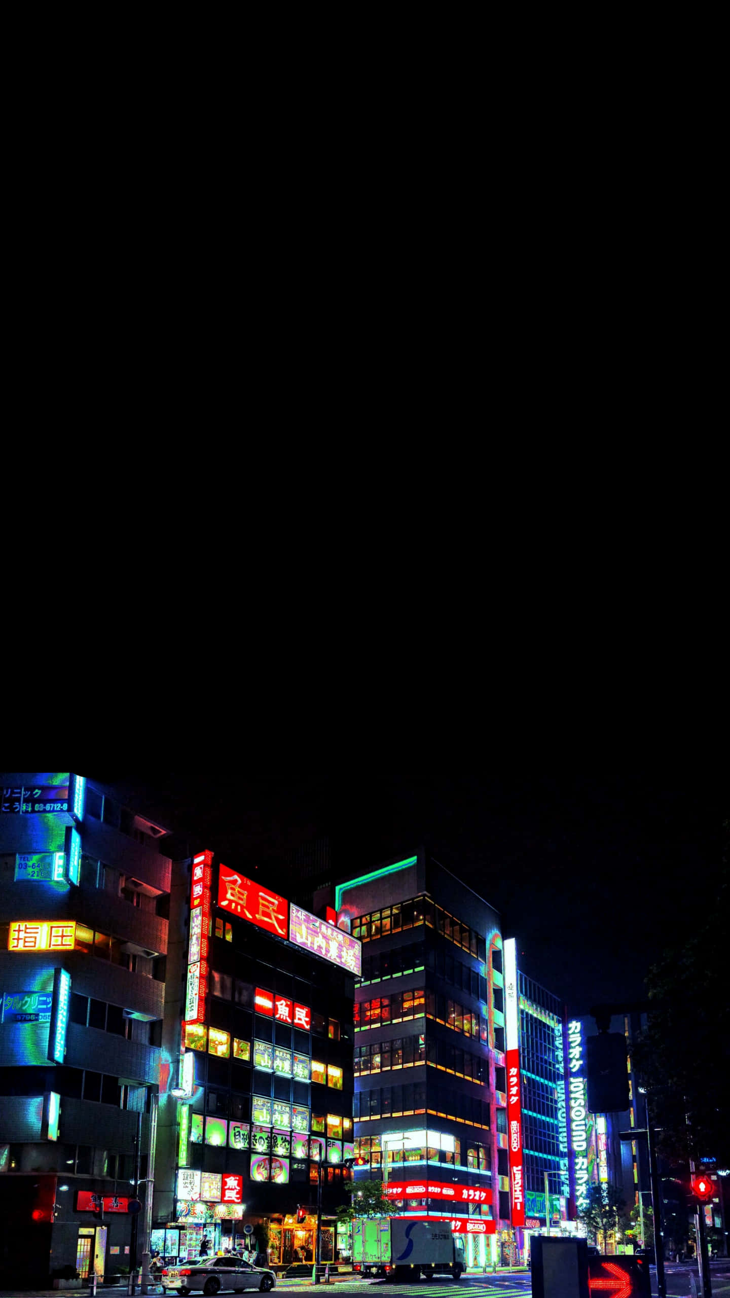 HD OLED 도쿄 나이트 배경화면