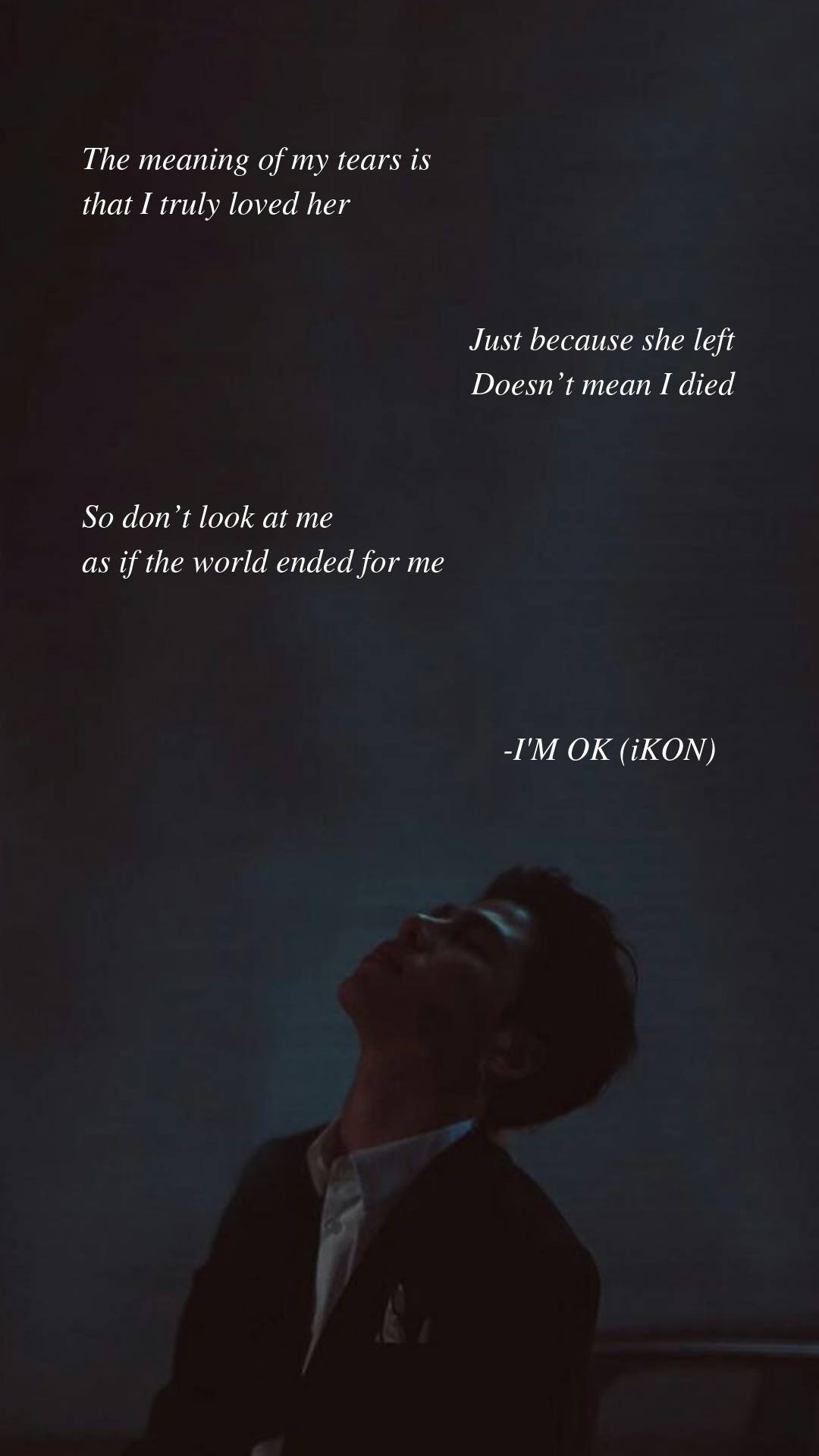 아이콘 I'm Okay 가사 배경화면