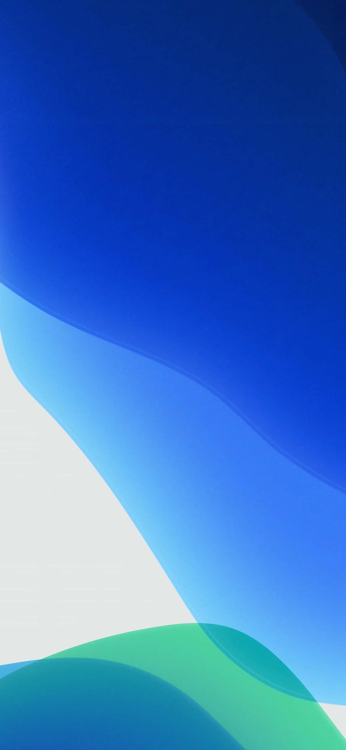 iOS 13 파란색 흰색 배경 배경화면
