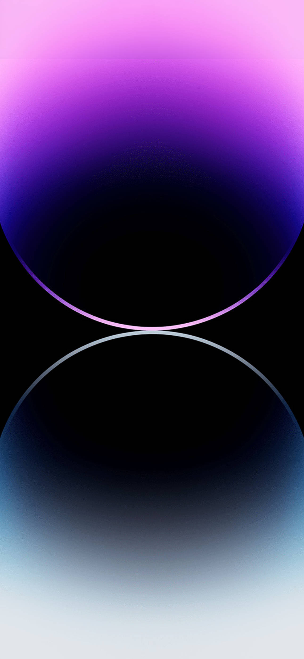 iPhone 14 어둠 속 링 라인 배경화면