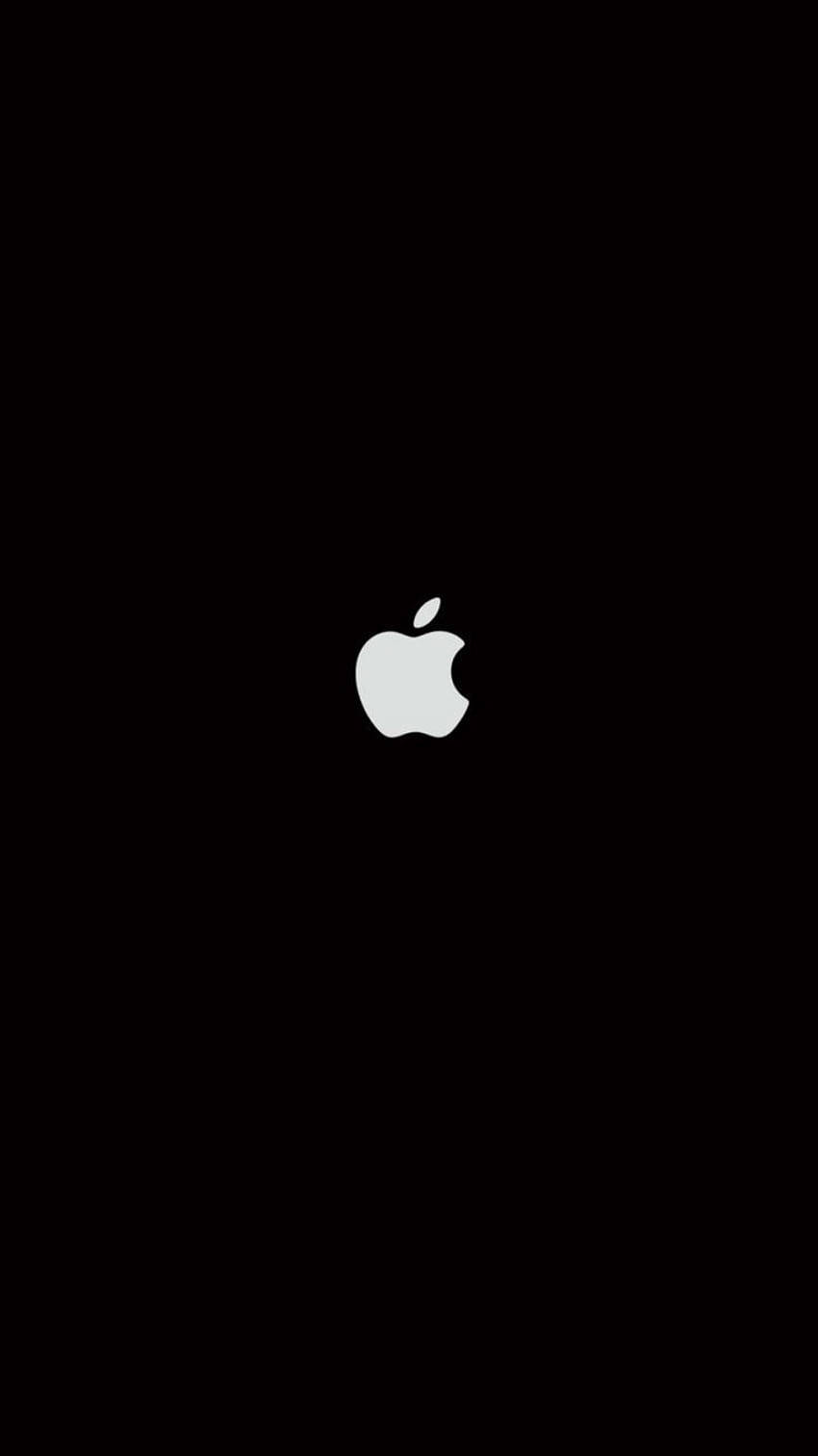 깔끔한 검은색 iPhone Apple 로고 배경화면