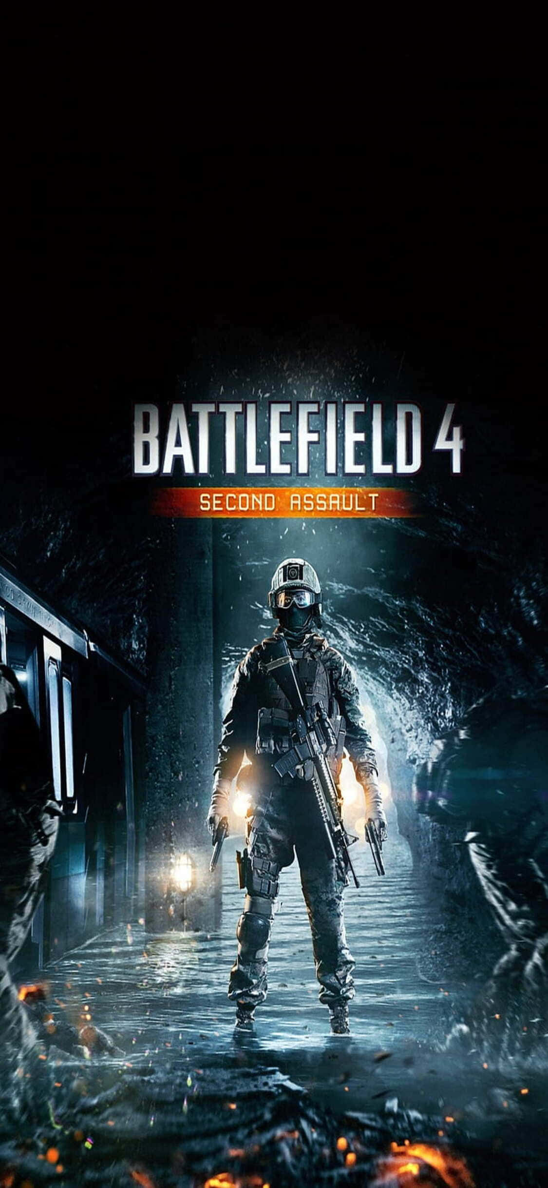 iPhone X와 Battlefield 4에서 펼쳐지는 강렬한 전장 액션 배경화면