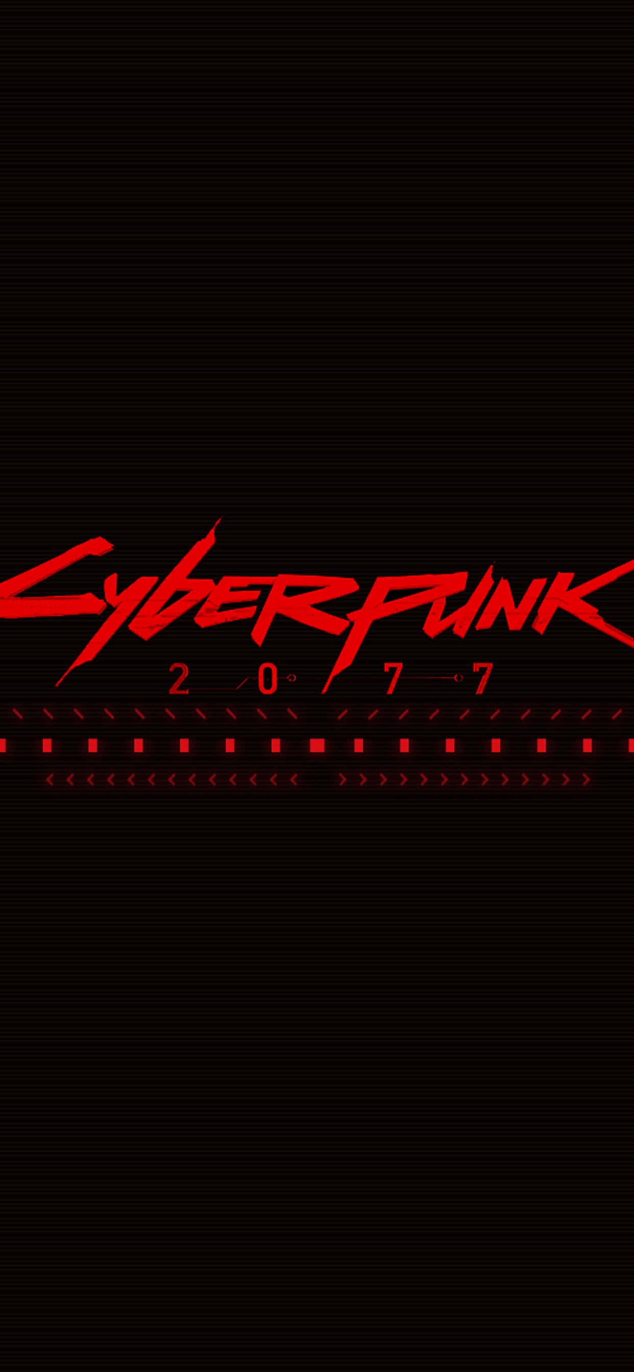 iPhone X Cyberpunk 2077 배경화면 빨간색 포스터 배경화면