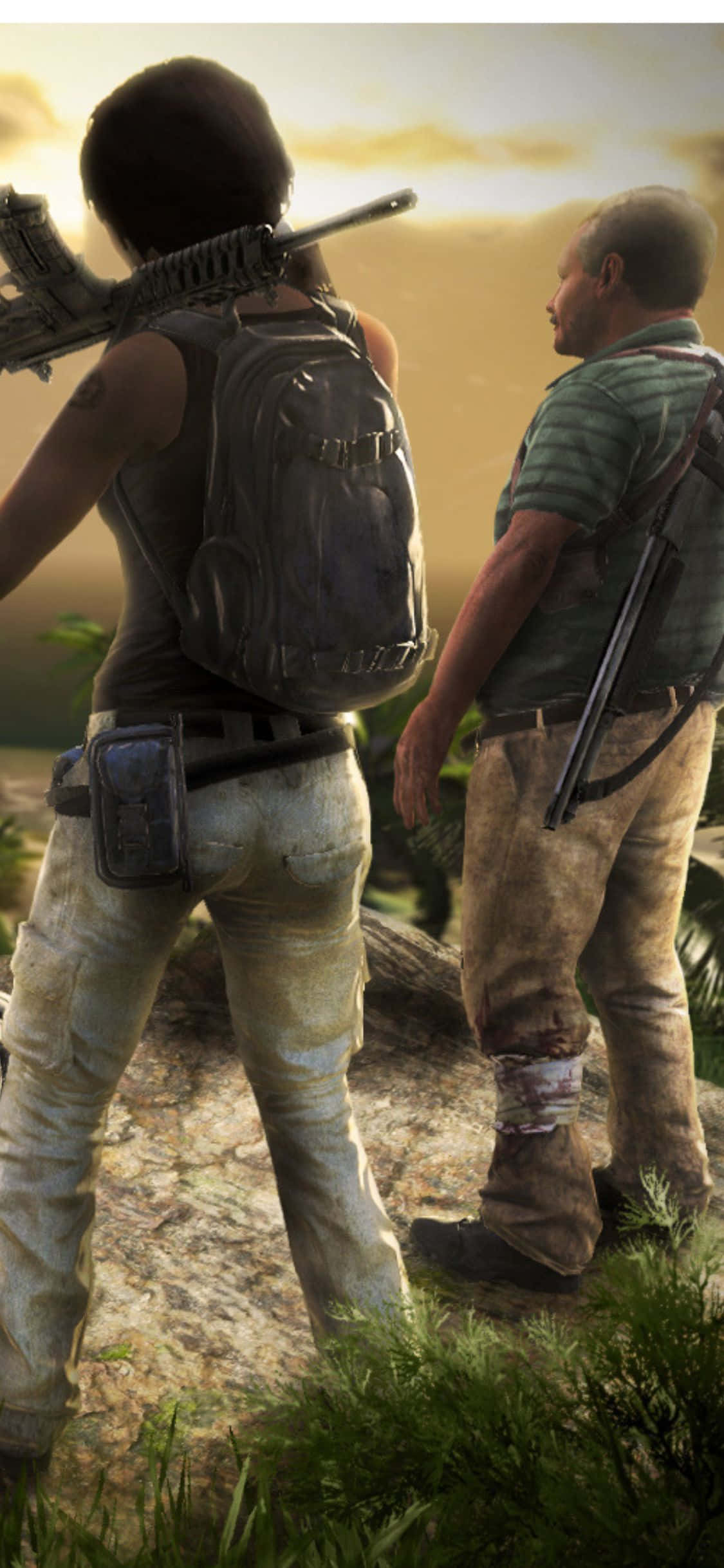 iPhone X Far Cry 3 총기 배경 배경화면