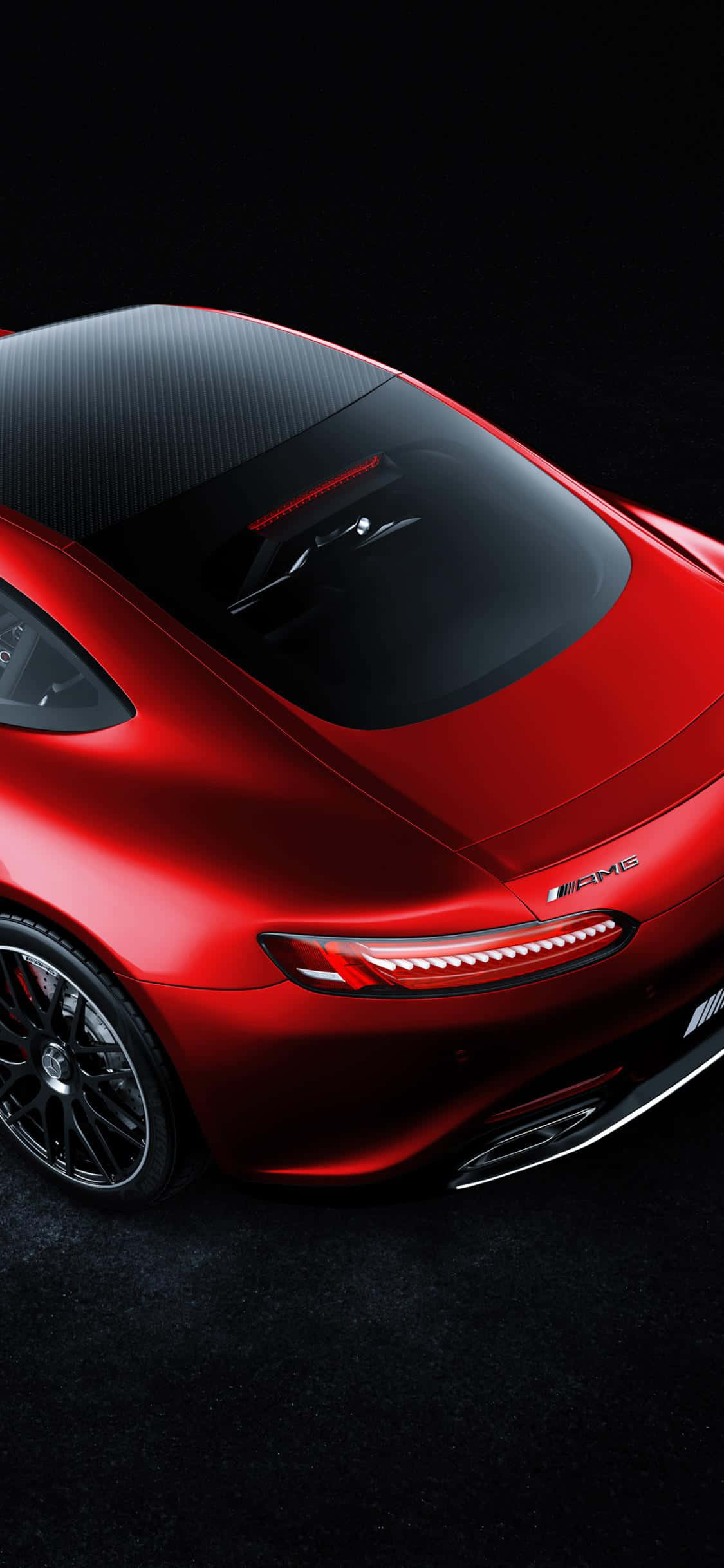 빛나는 레드 iPhone Xs 메르세데스 AMG 배경화면