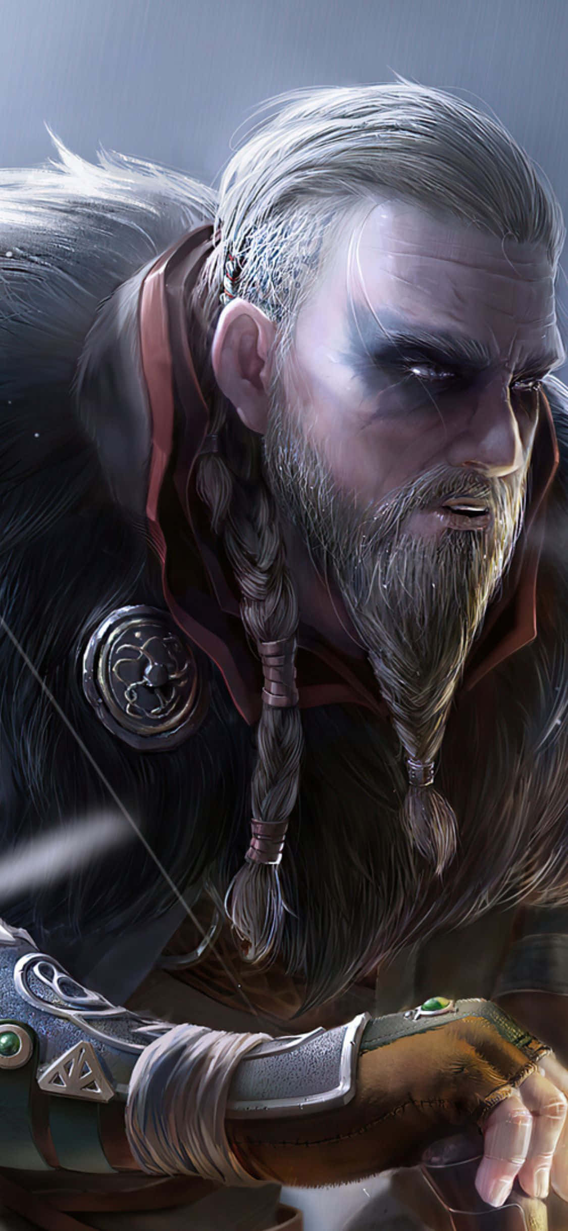 iPhone XS Assassin's Creed Valhalla 에이보르 팬아트 그림 배경화면