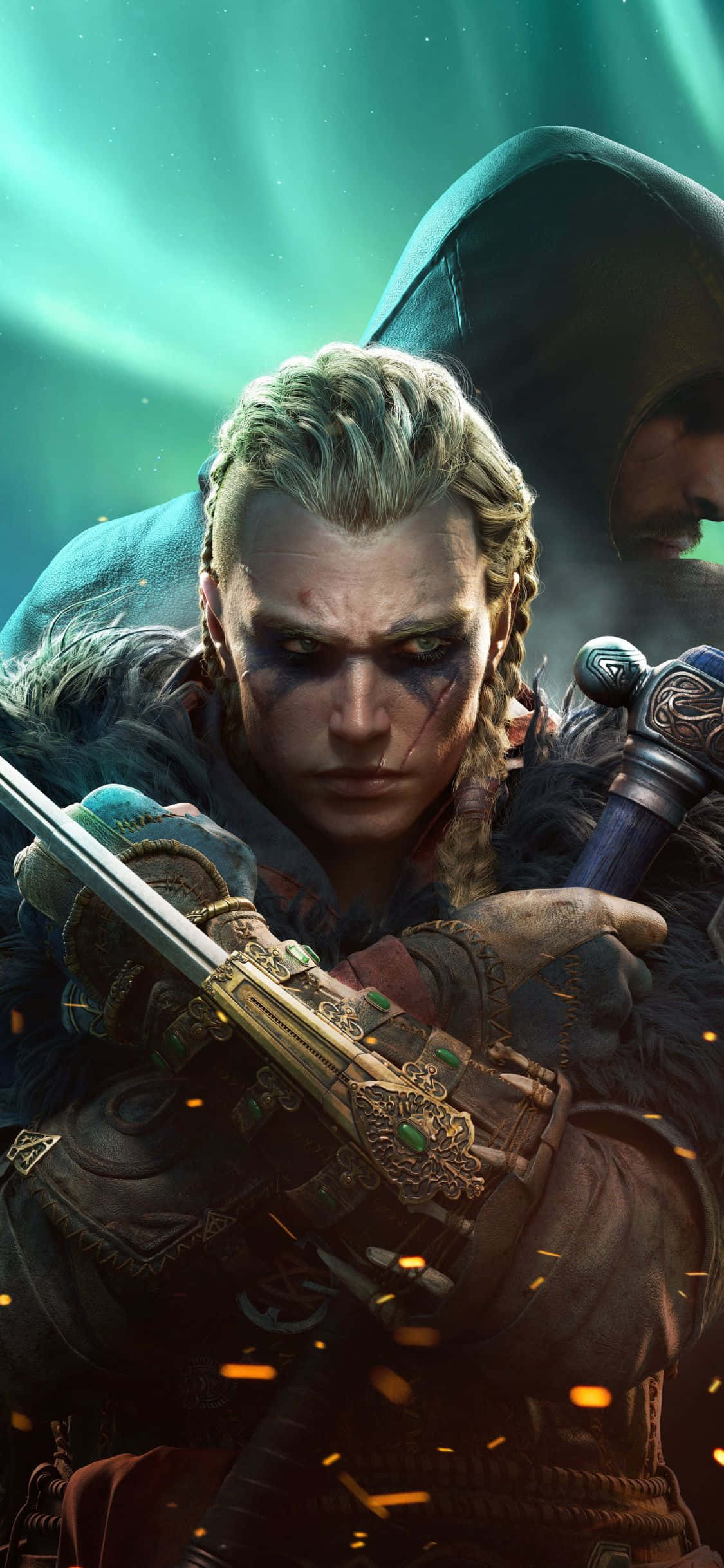 iPhone Xs Assassin's Creed Valhalla 여성 에이보르 암살자 배경화면