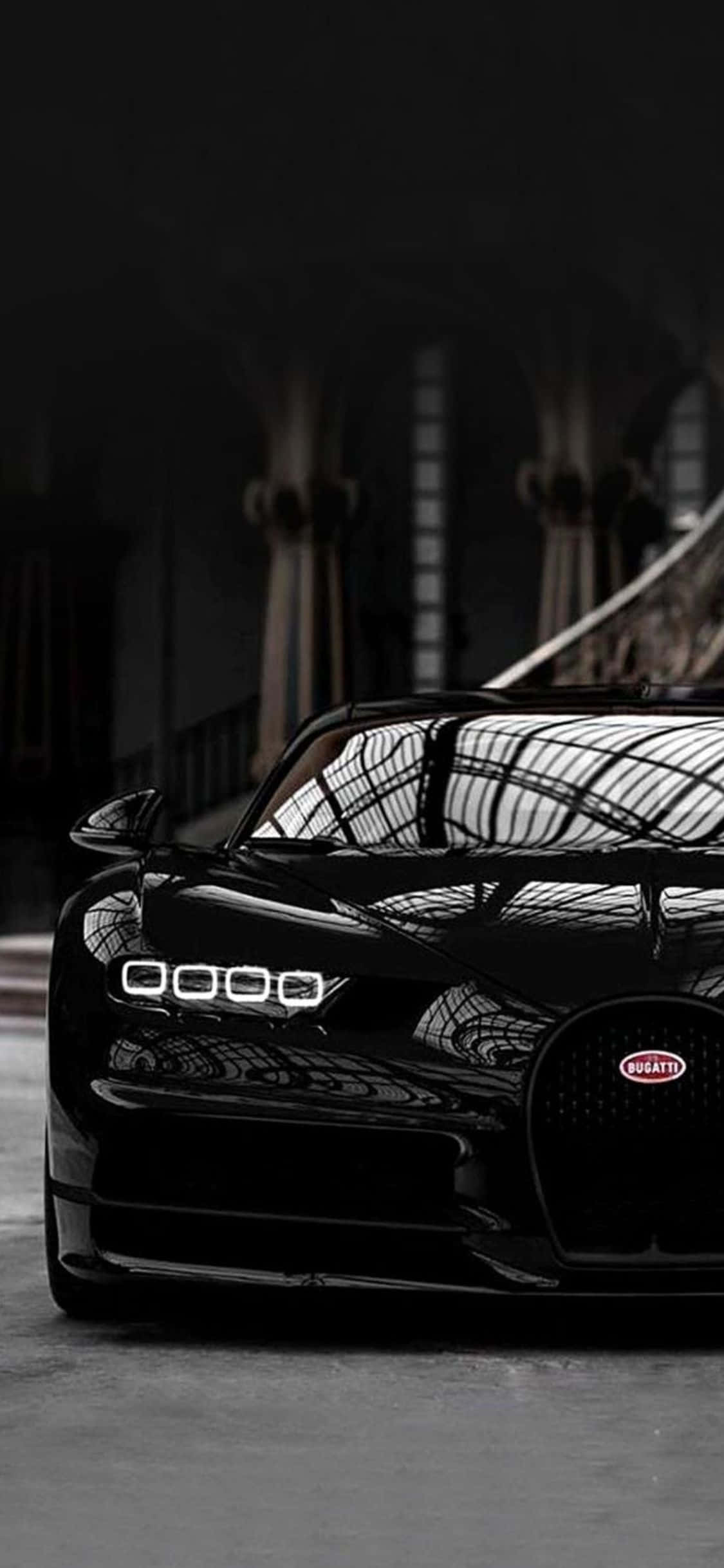 iPhone XS에 담긴 Bugatti 클래식 스타일 배경화면