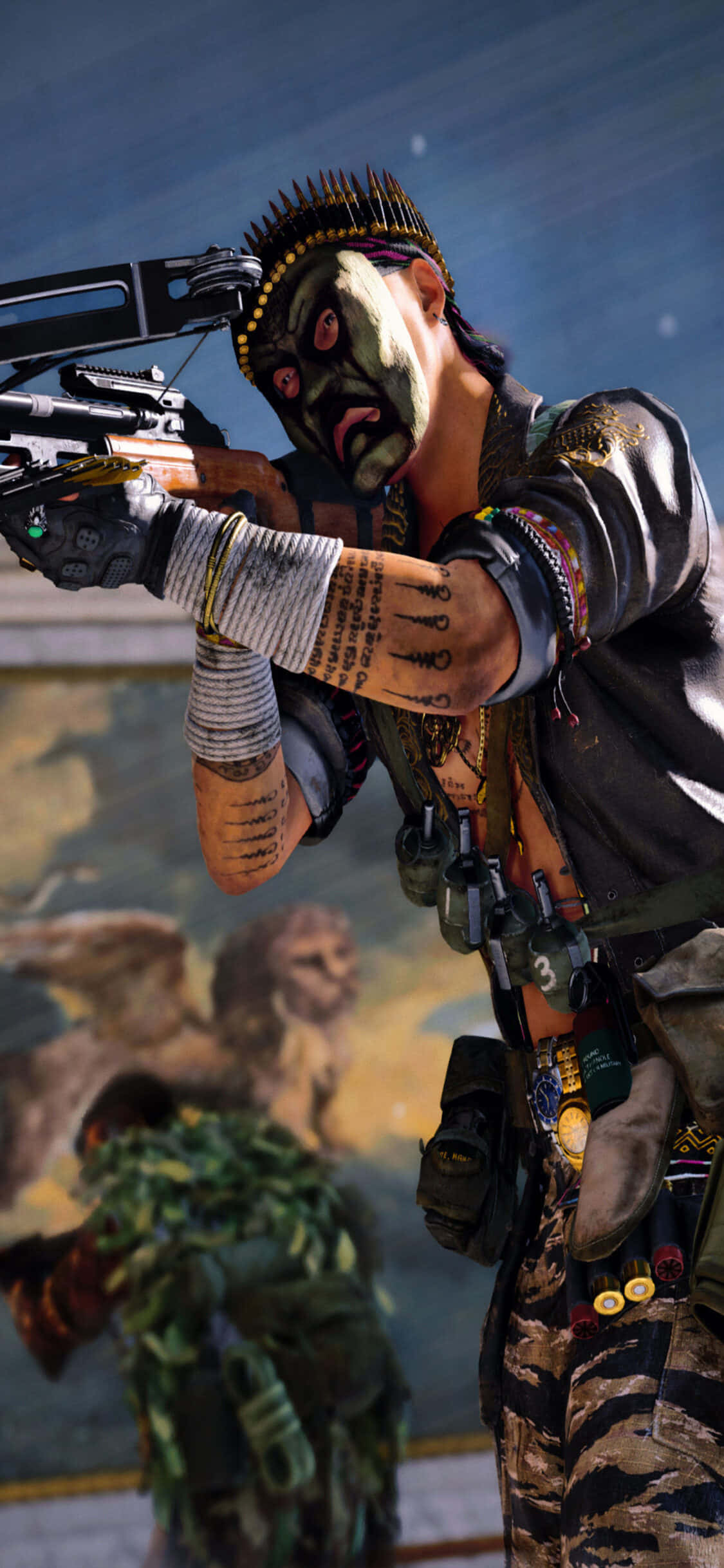 iPhone XS Call of Duty Black Ops Cold War 석궁 배경화면